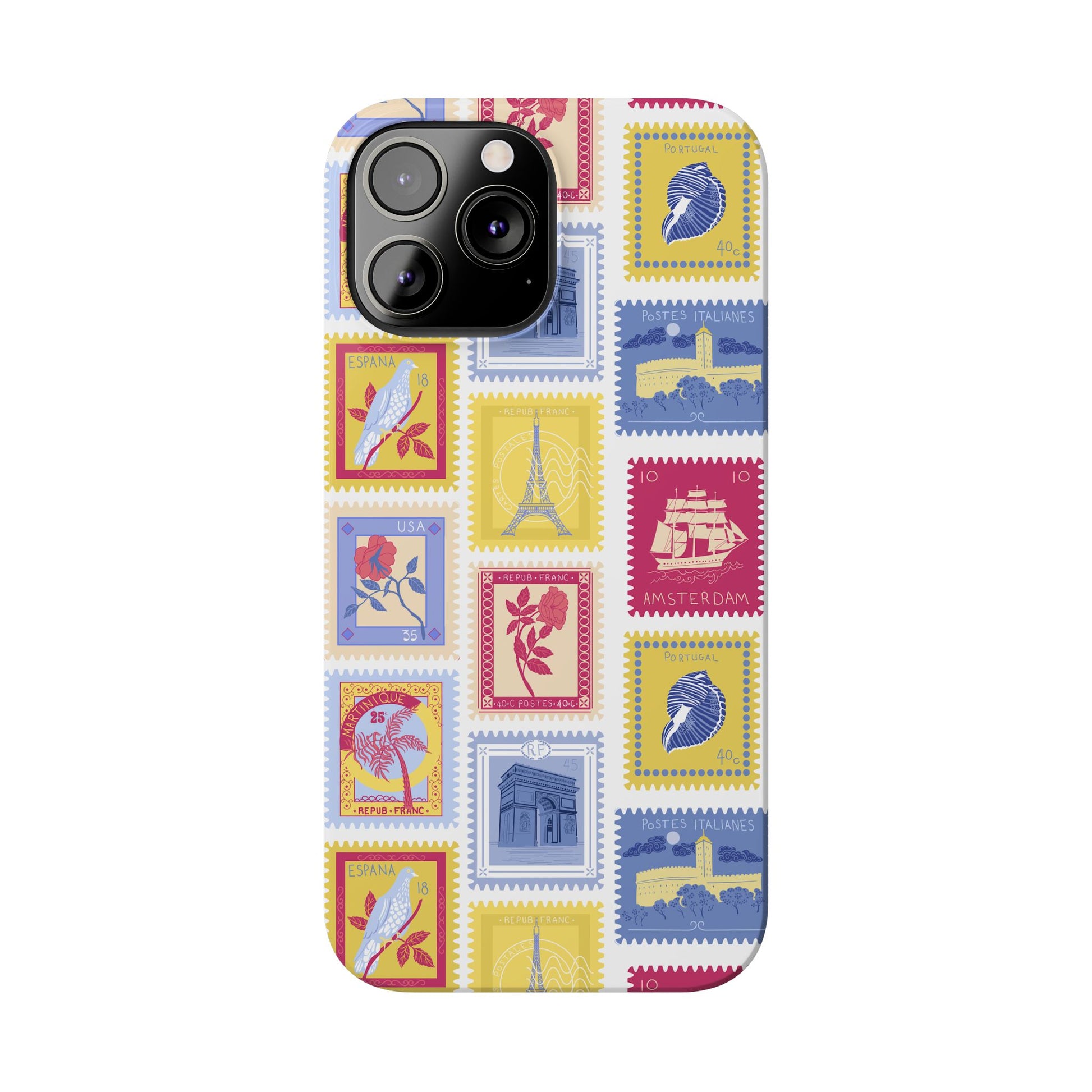 “Voyage” Stamp Vintage Design for Women- Slim Phone Cases