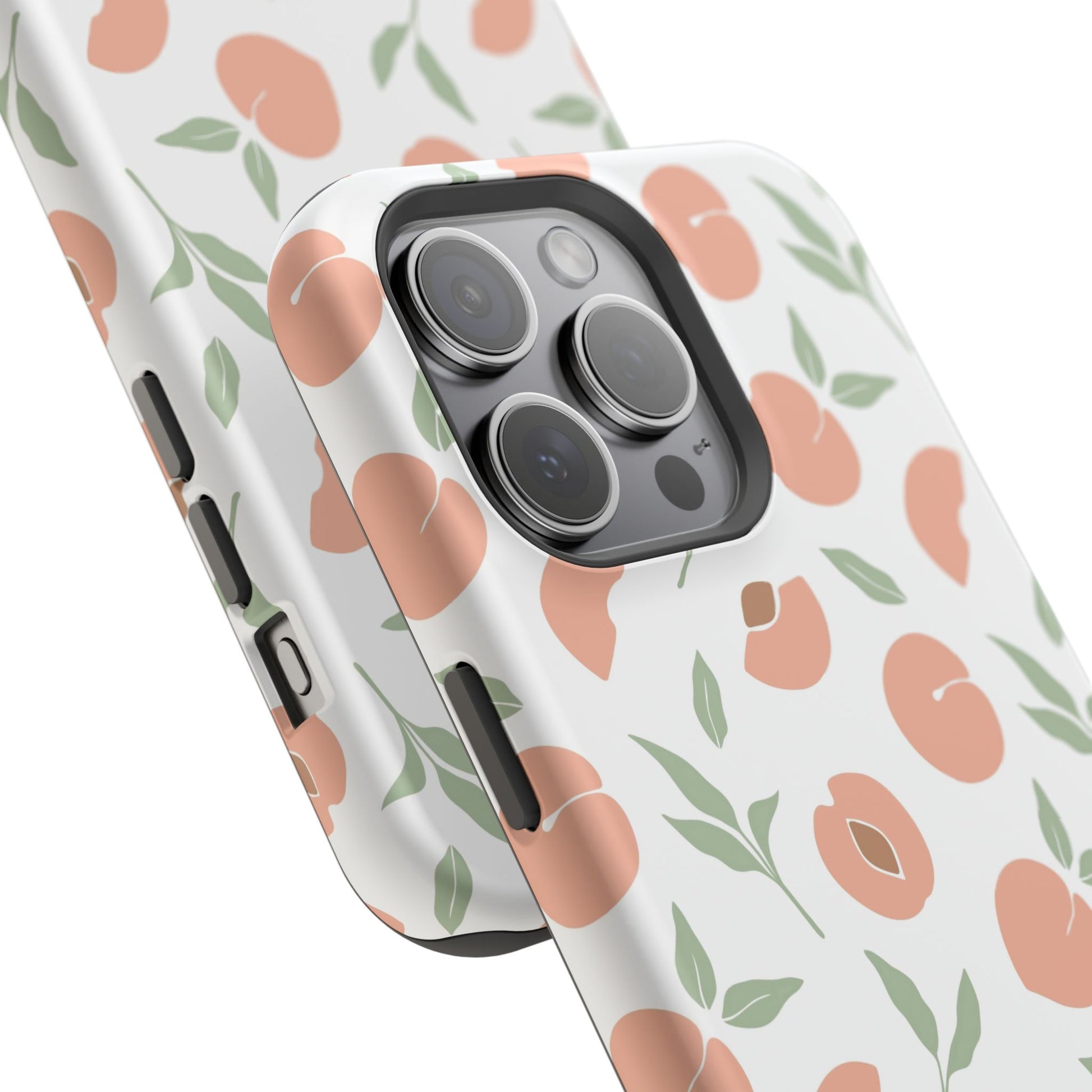Peach Fruit Minimalist Design- Magsafe Phone Case