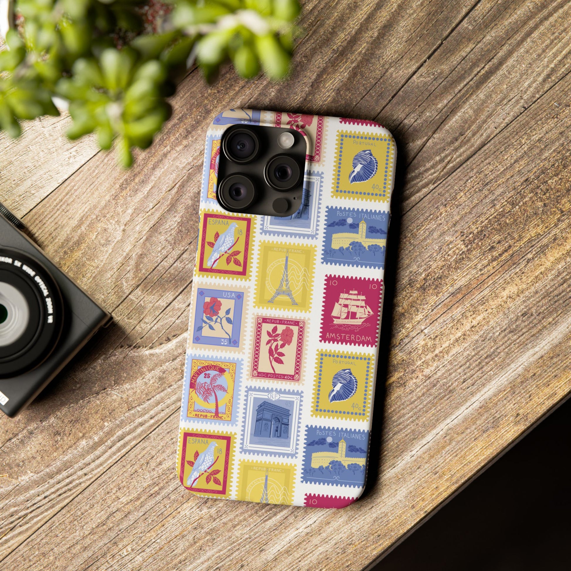 “Voyage” Stamp Vintage Design for Women- Slim Phone Cases