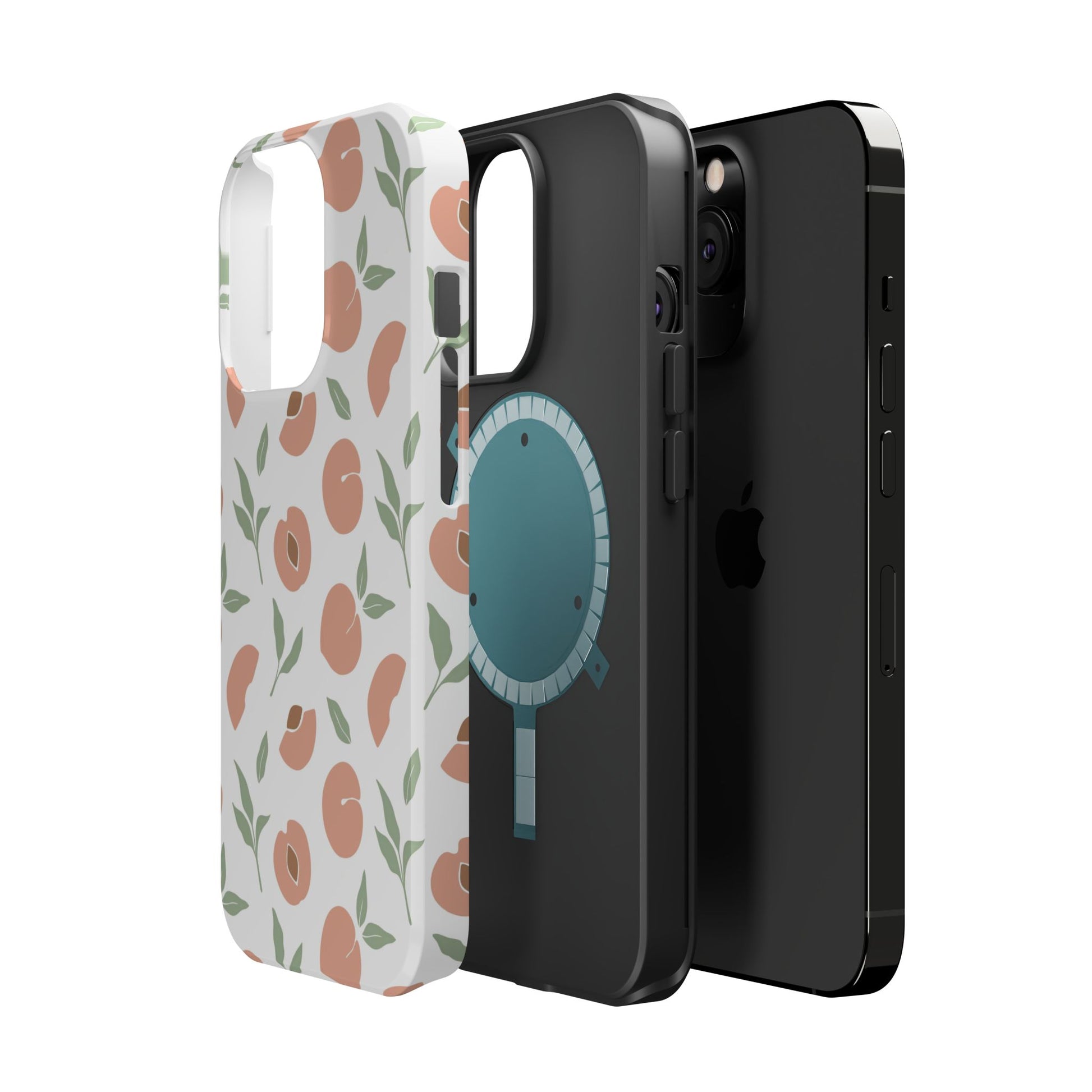 Peach Fruit Minimalist Design- Magsafe Phone Case