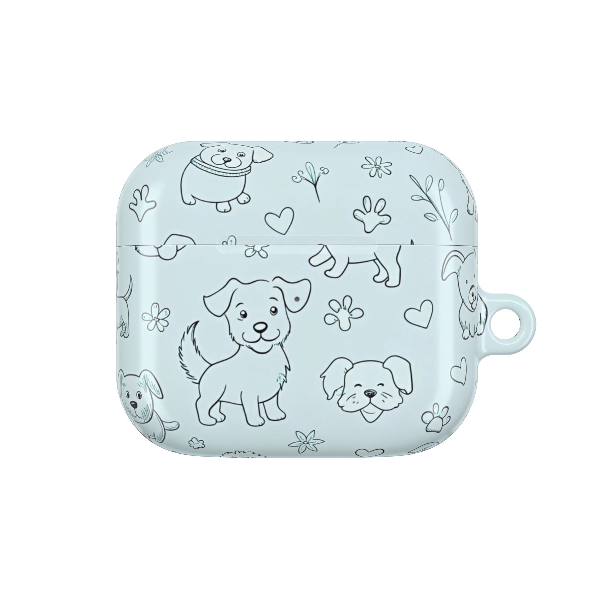 Cute Dogs Blue Design for Girls -AirPod Case