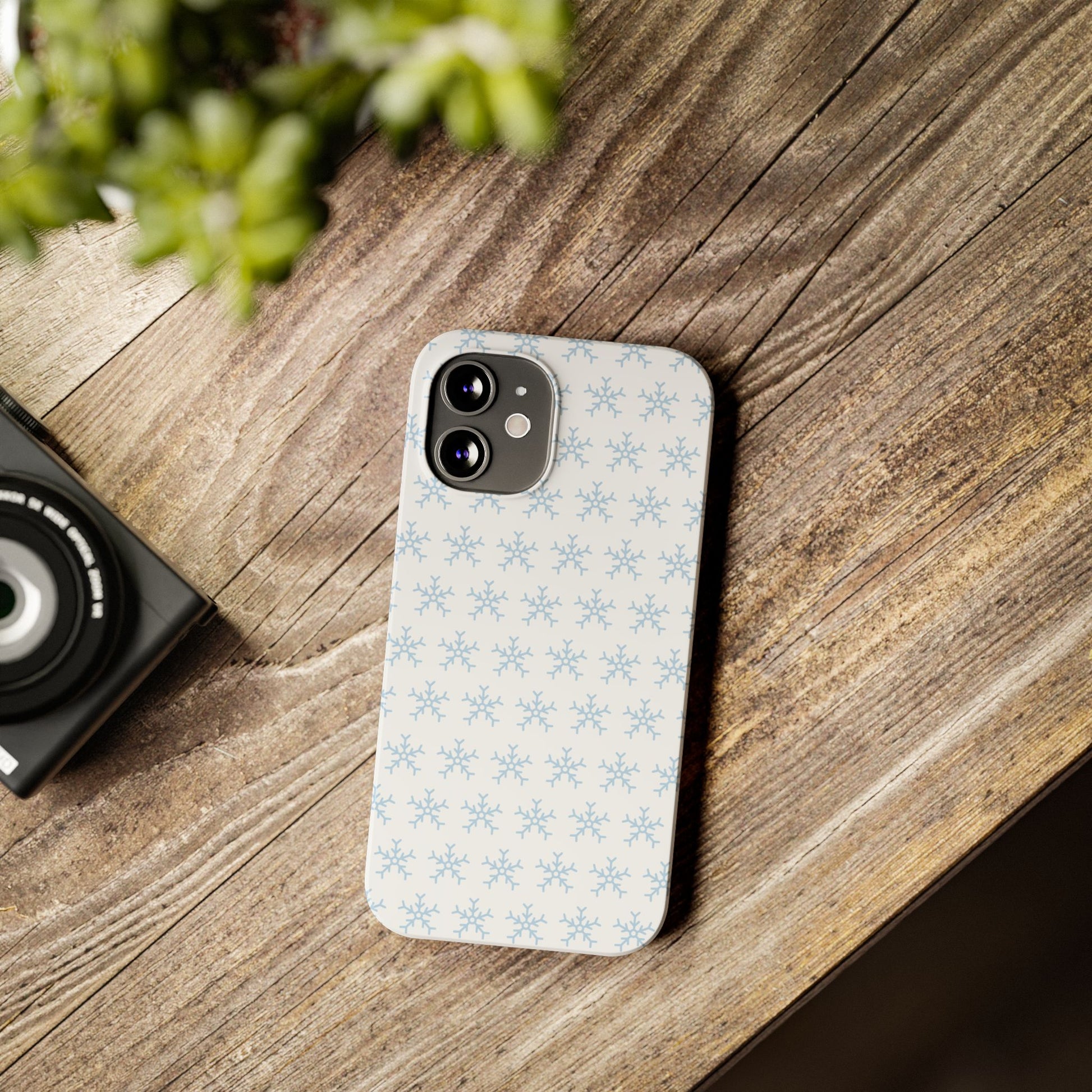 Winter Wonderland Slim Phone Cases, Snowflake Phone Cover, Cute Winter Accessory, Unique Holiday Gift
