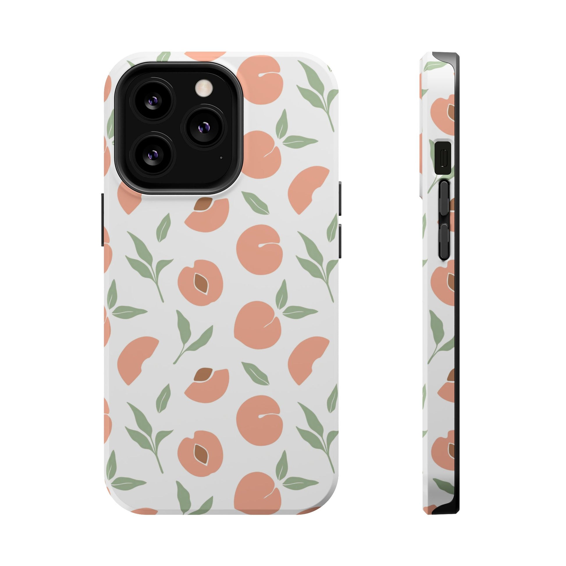 Peach Fruit Minimalist Design- Magsafe Phone Case