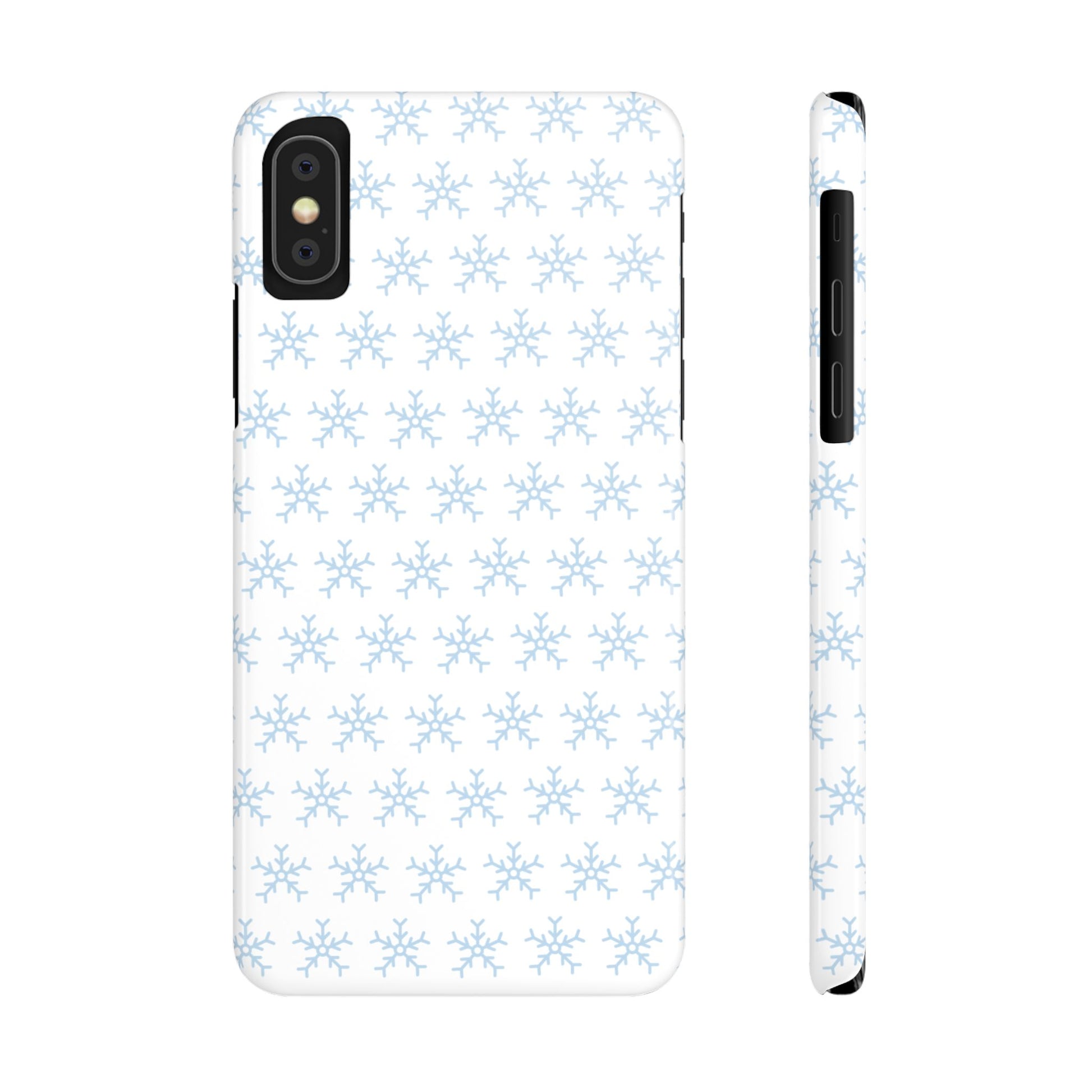 Winter Wonderland Slim Phone Cases, Snowflake Phone Cover, Cute Winter Accessory, Unique Holiday Gift