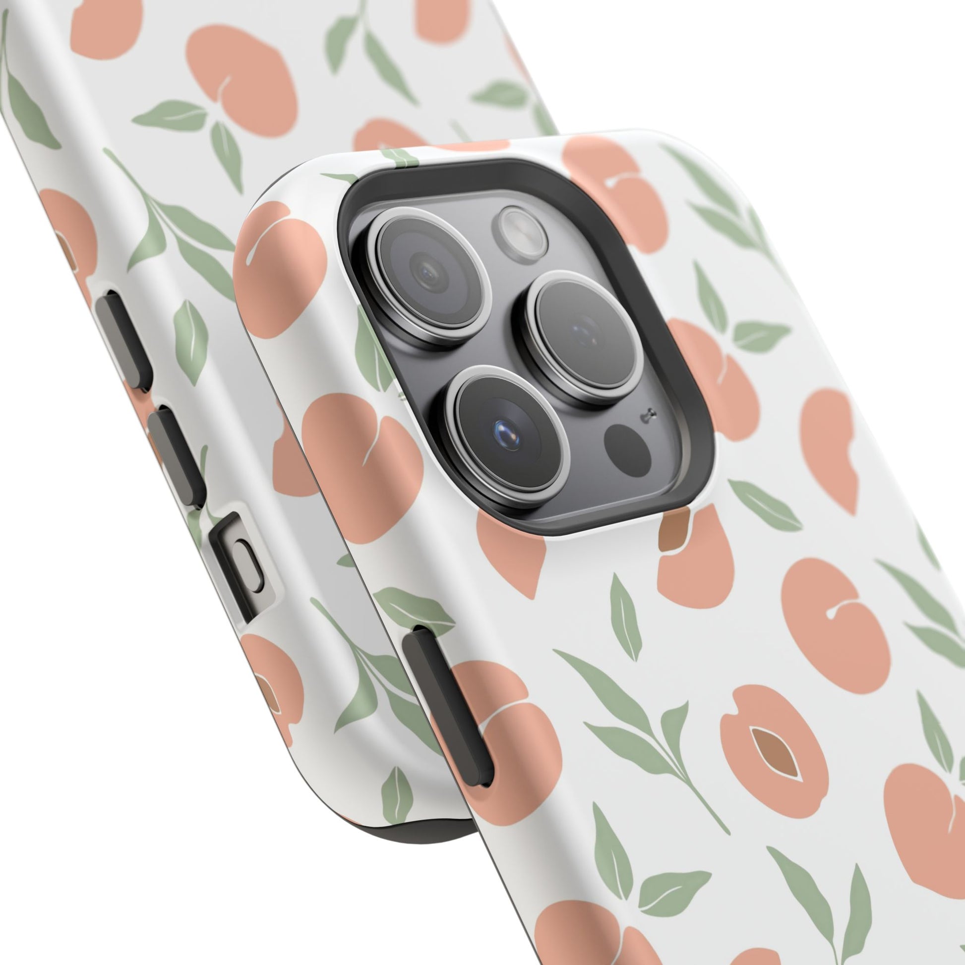 Peach Fruit Minimalist Design- Magsafe Phone Case