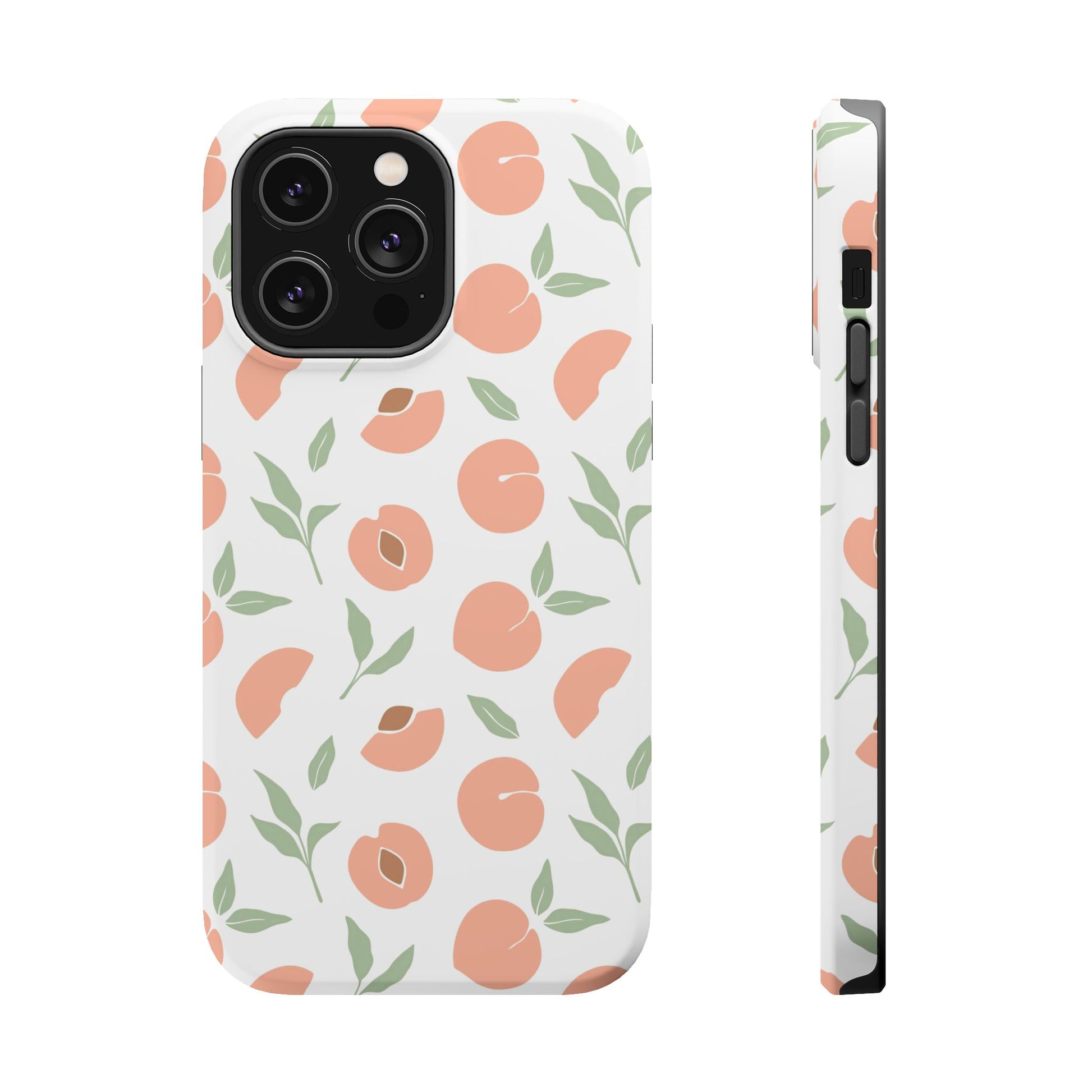 Peach Fruit Minimalist Design- Magsafe Phone Case