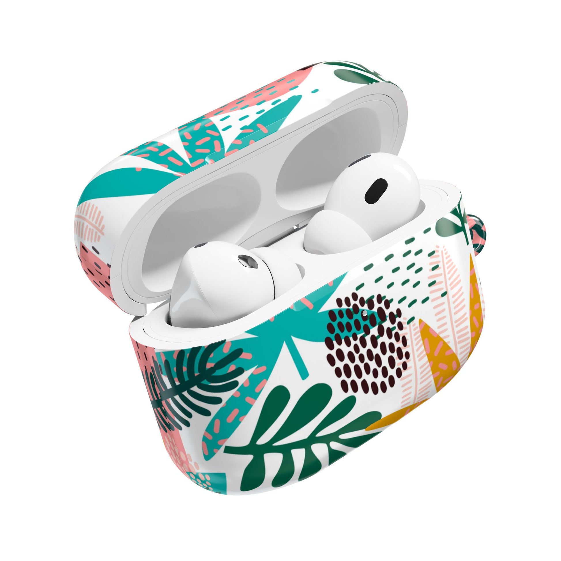 Chic Abstract Tropical Pattern for Bold Style - AirPods Case