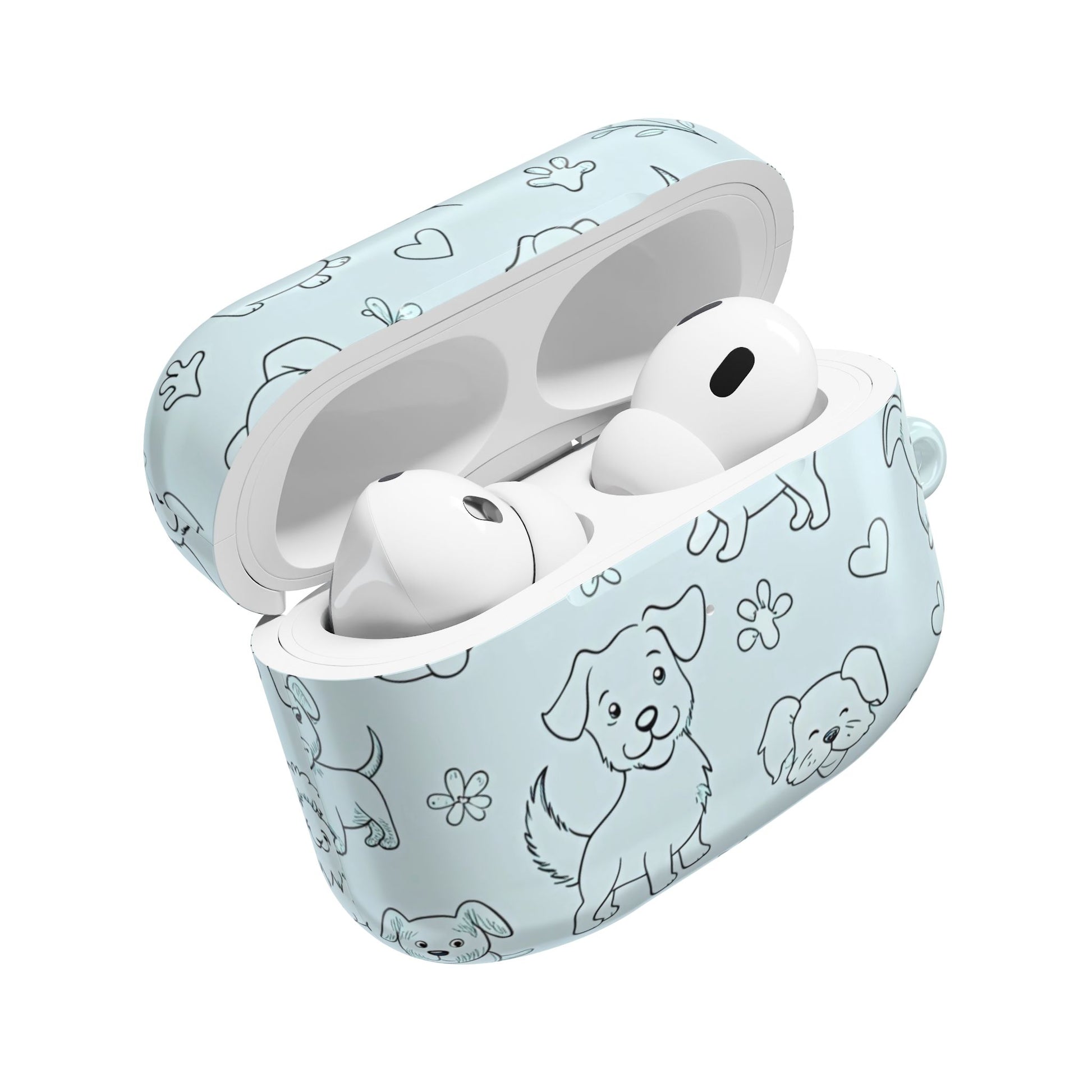 Cute Dogs Blue Design for Girls -AirPod Case