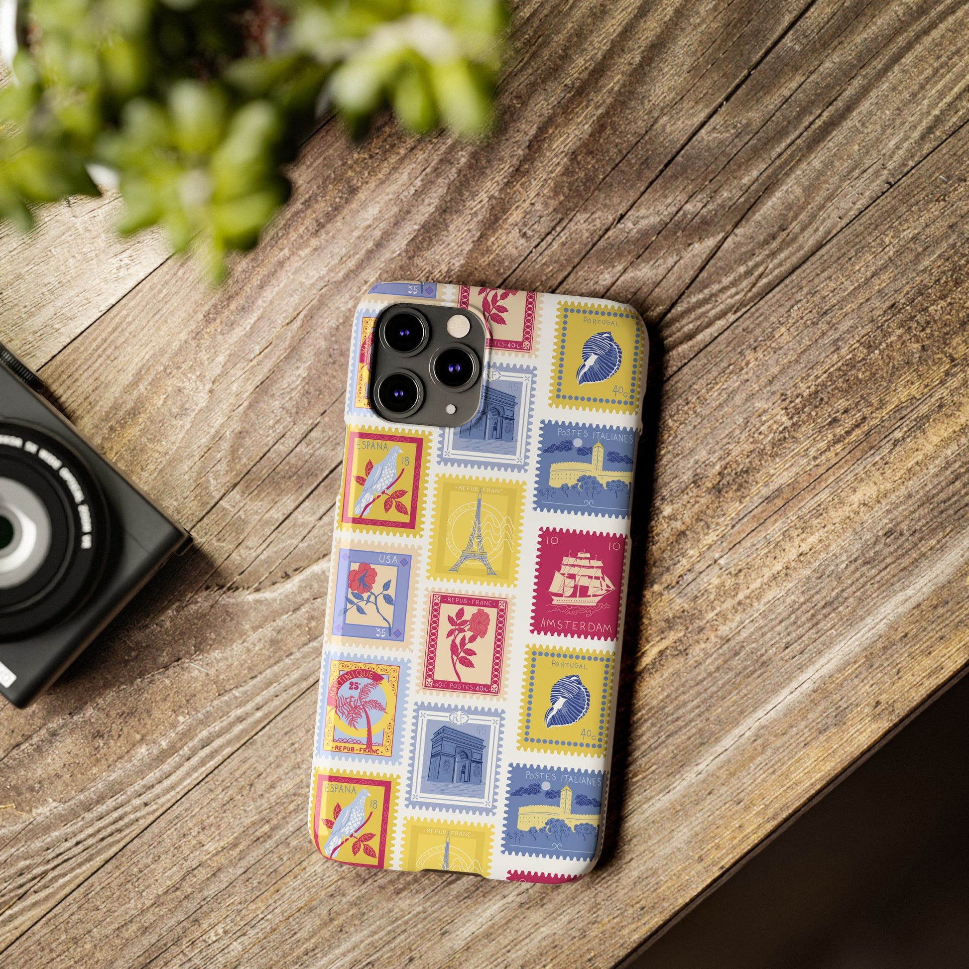 “Voyage” Stamp Vintage Design for Women- Slim Phone Cases