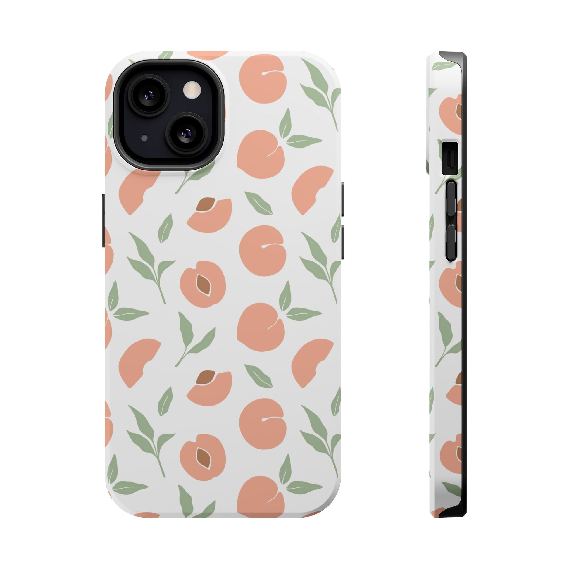 Peach Fruit Minimalist Design- Magsafe Phone Case