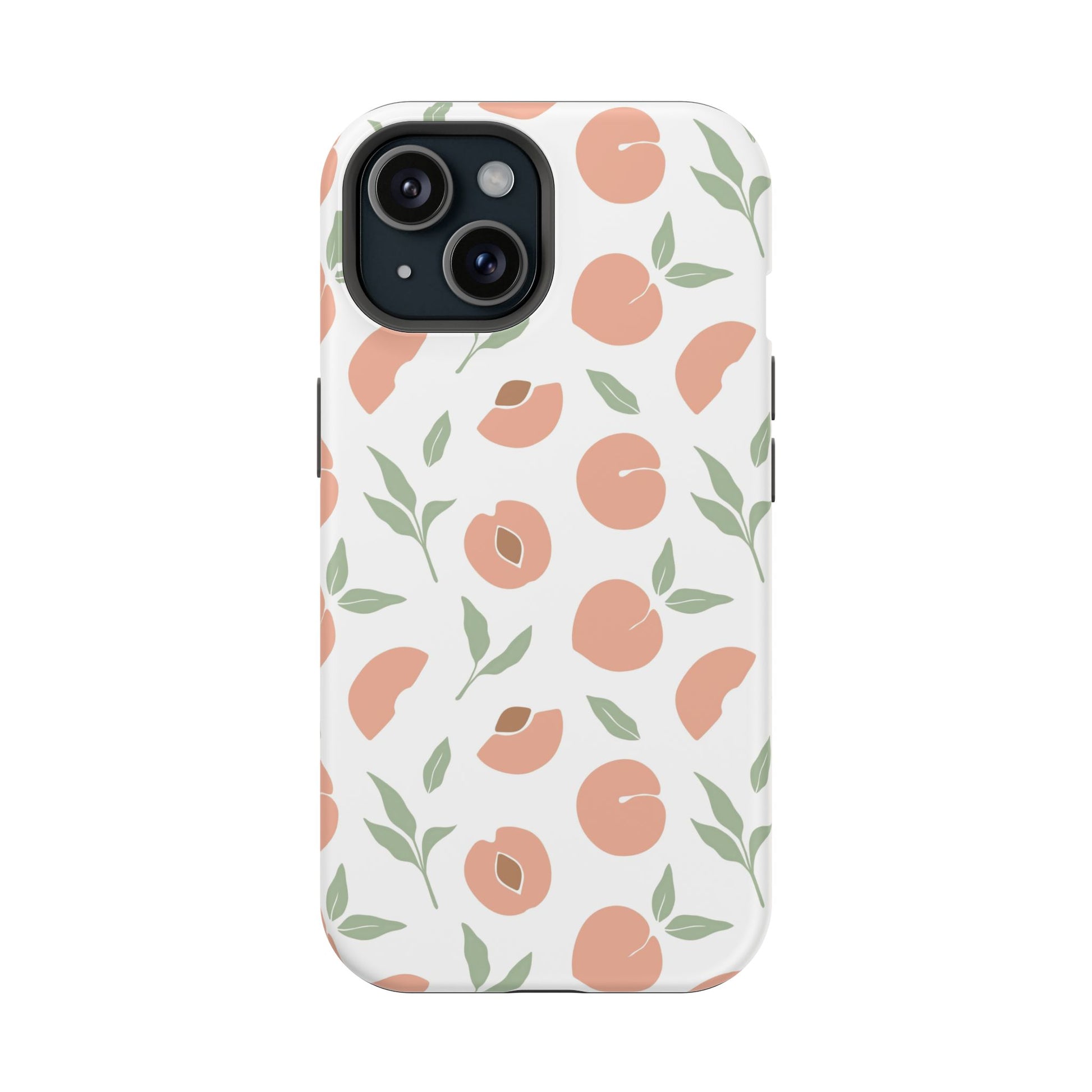 Peach Fruit Minimalist Design- Magsafe Phone Case