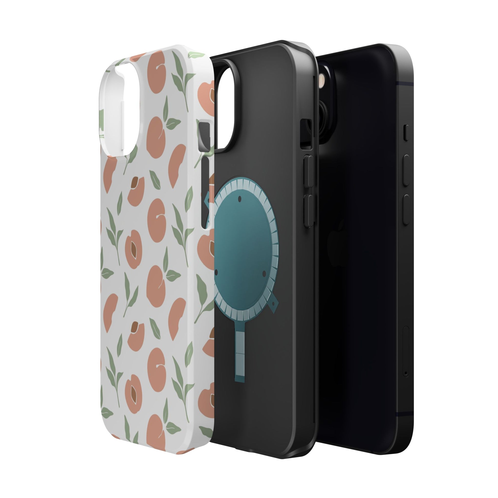Peach Fruit Minimalist Design- Magsafe Phone Case