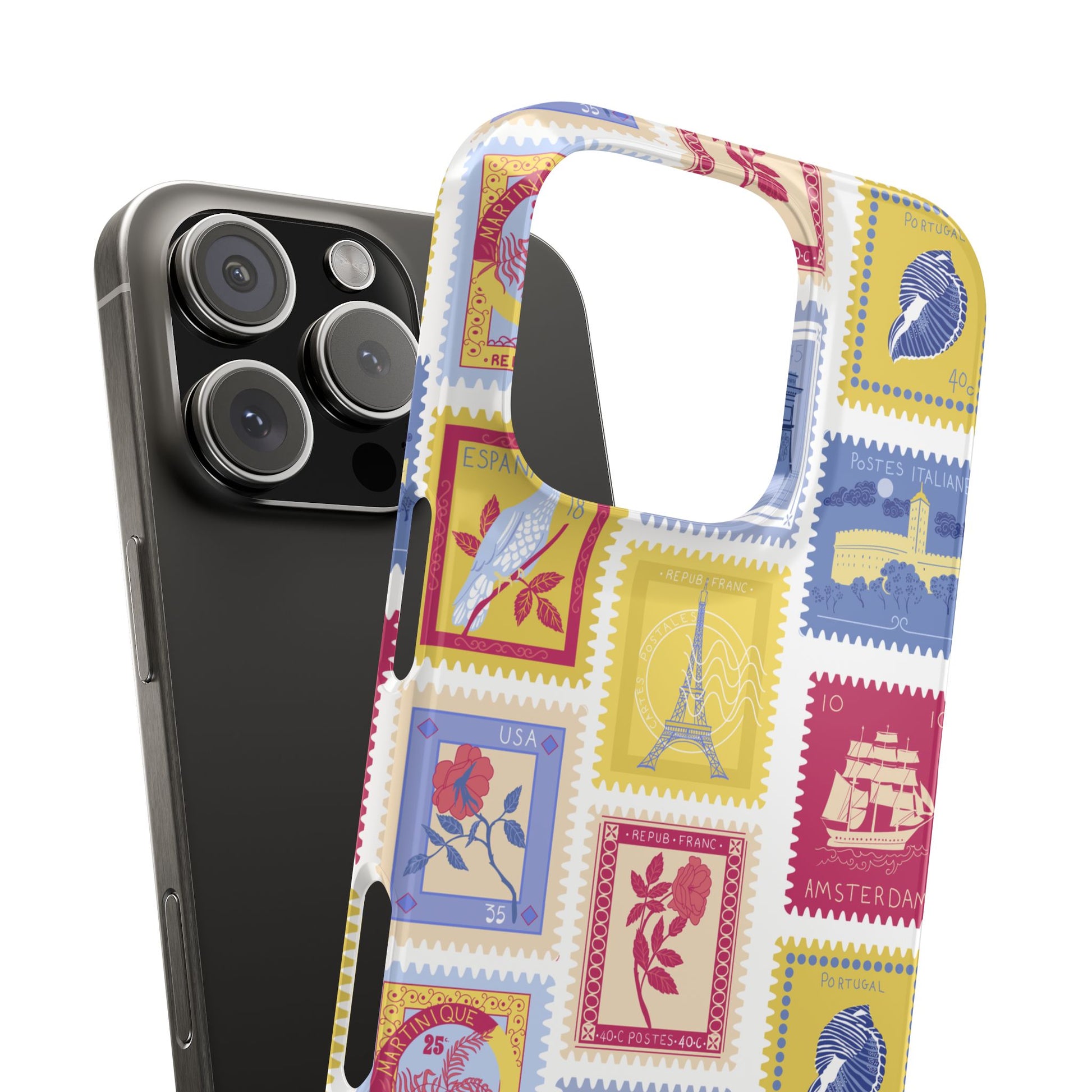 “Voyage” Stamp Vintage Design for Women- Slim Phone Cases