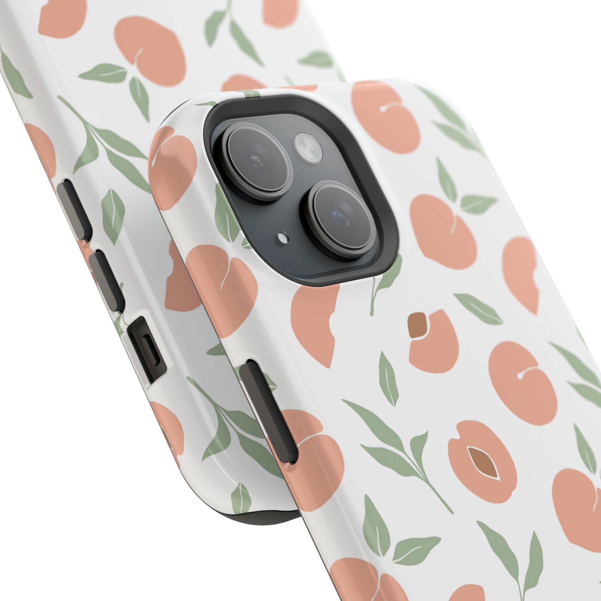 Peach Fruit Minimalist Design- Magsafe Phone Case