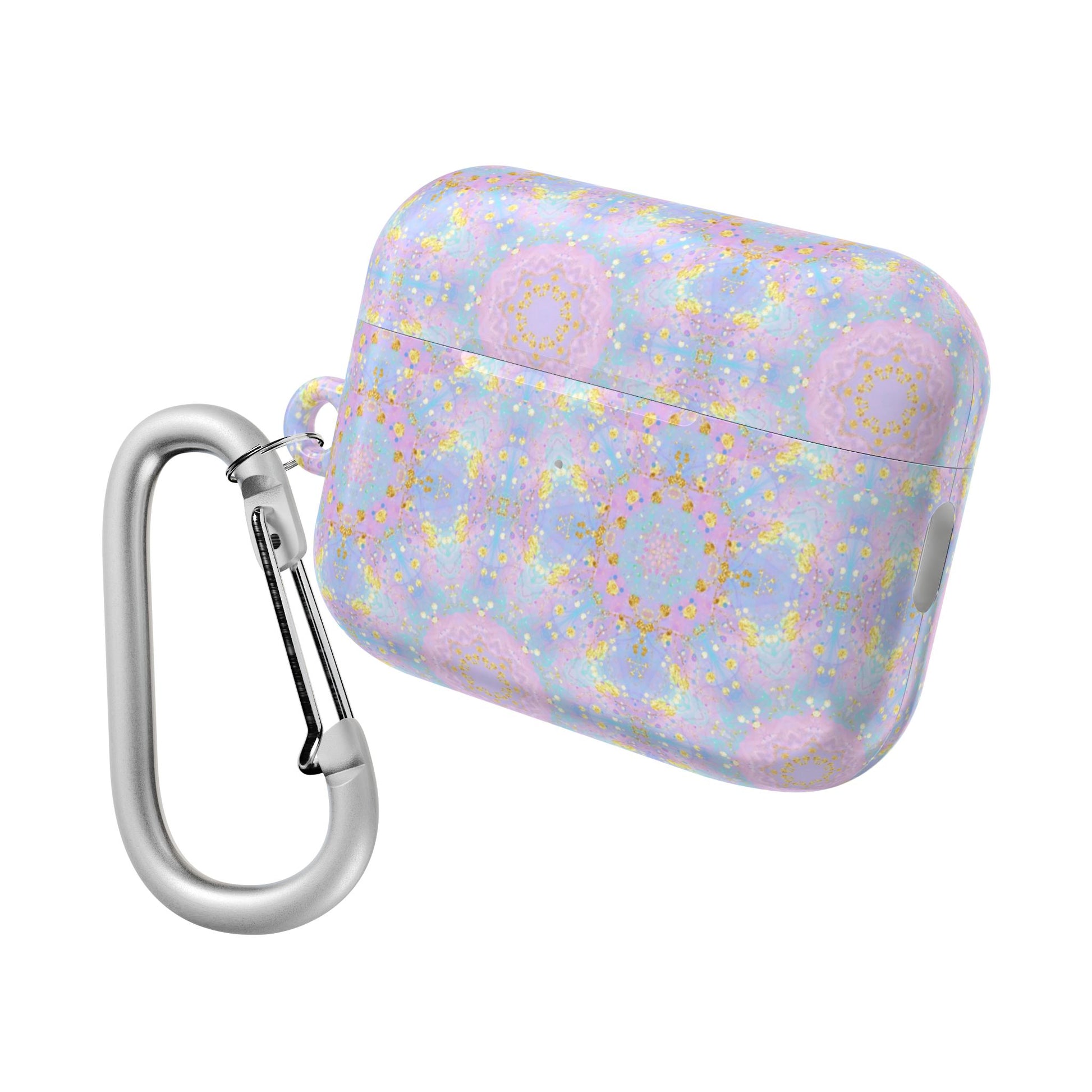 Elegant Purple & Turquoise Seamless Pattern for Women - AirPods Case