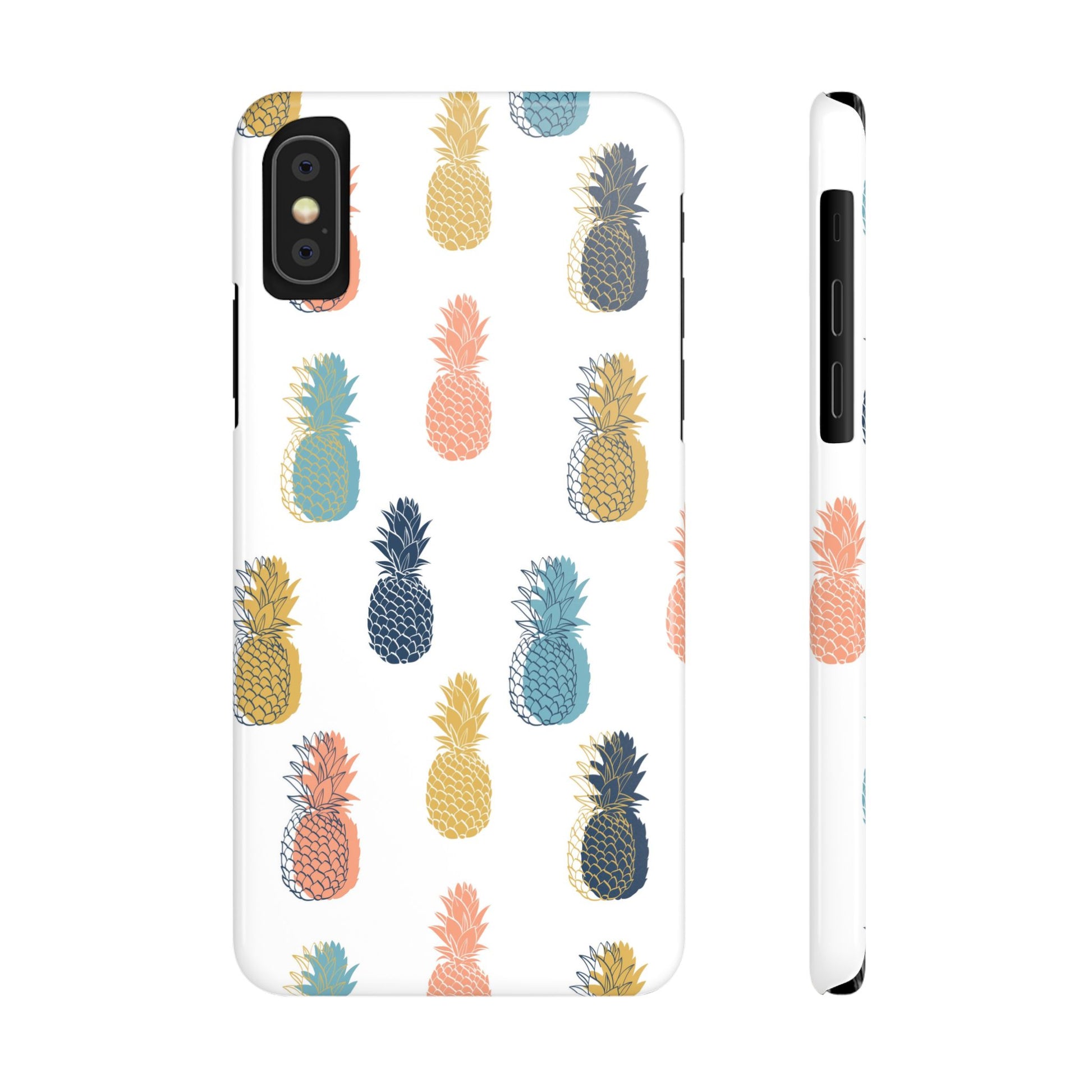 Tropical Pineapple - Slim Phone Case
