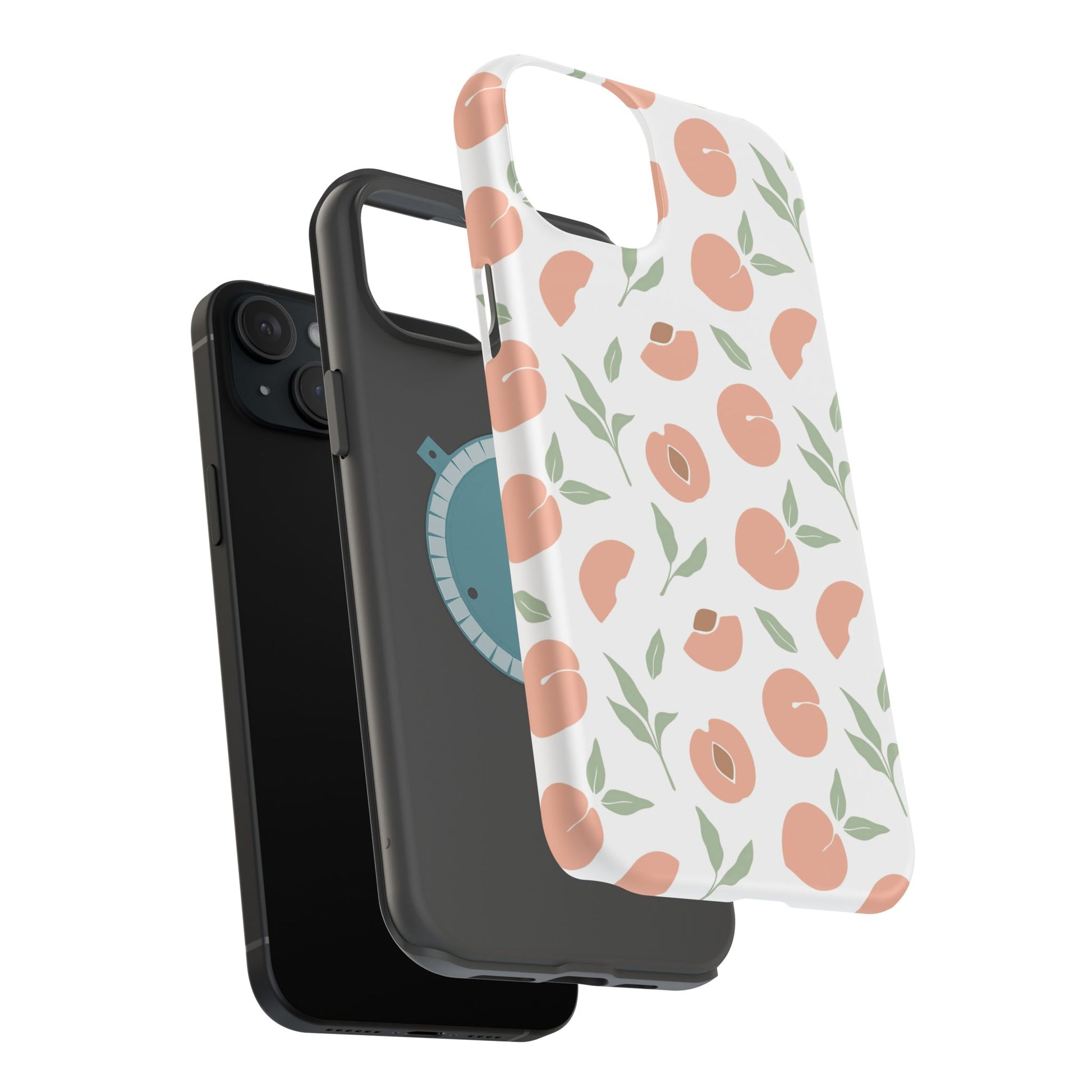 Peach Fruit Minimalist Design- Magsafe Phone Case