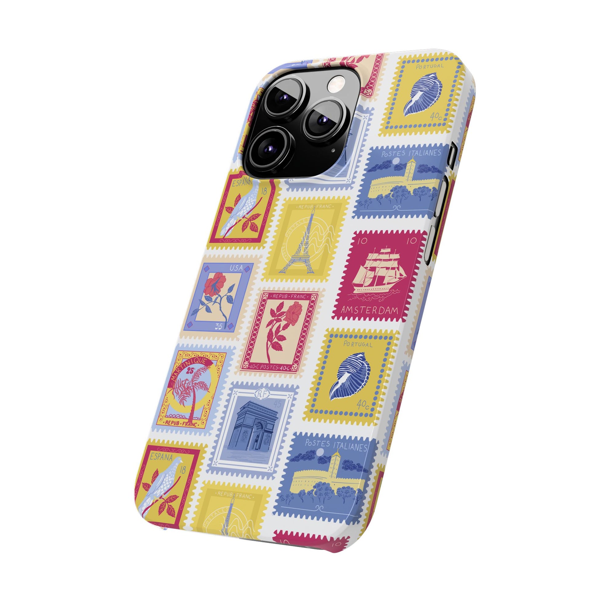 “Voyage” Stamp Vintage Design for Women- Slim Phone Cases