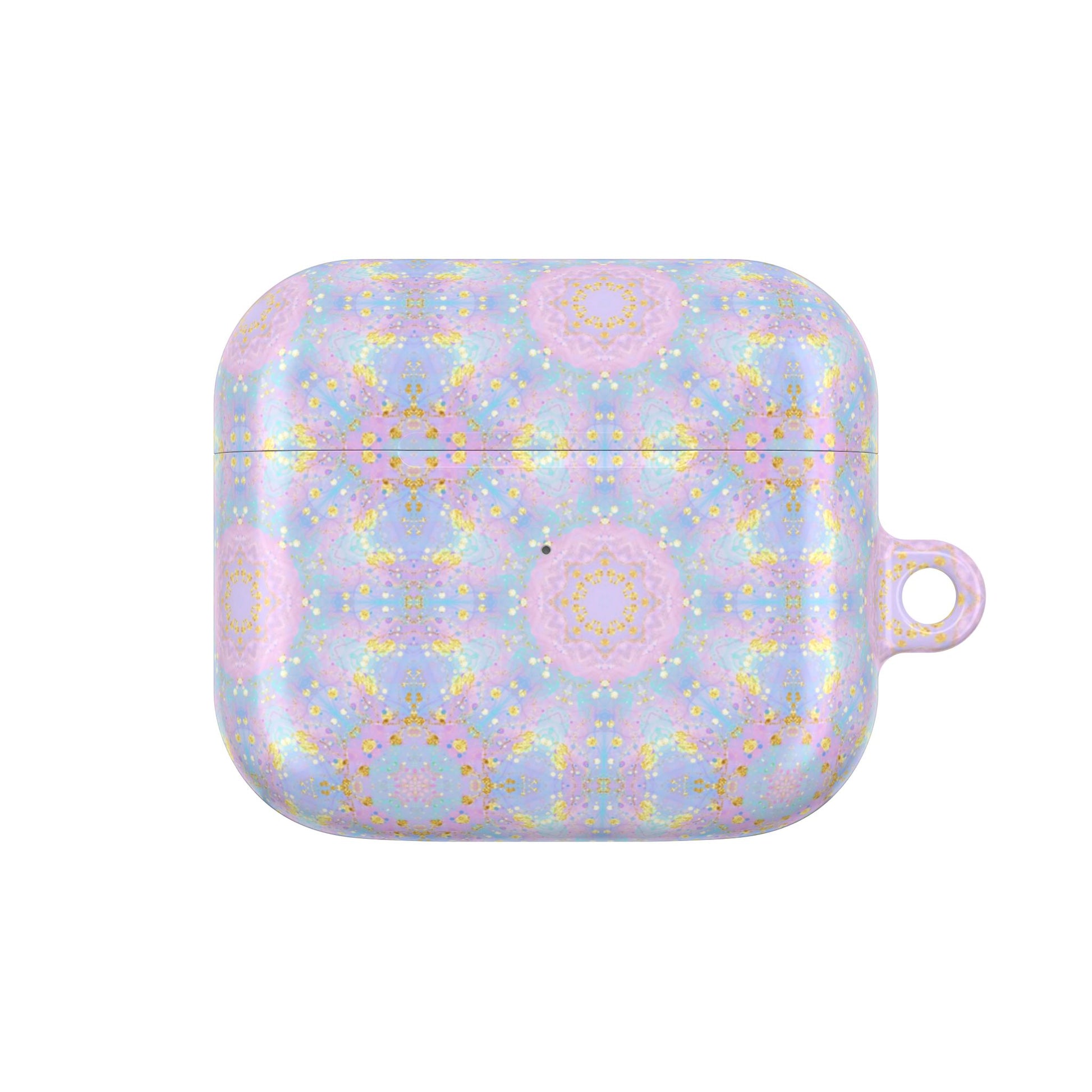 Elegant Purple & Turquoise Seamless Pattern for Women - AirPods Case