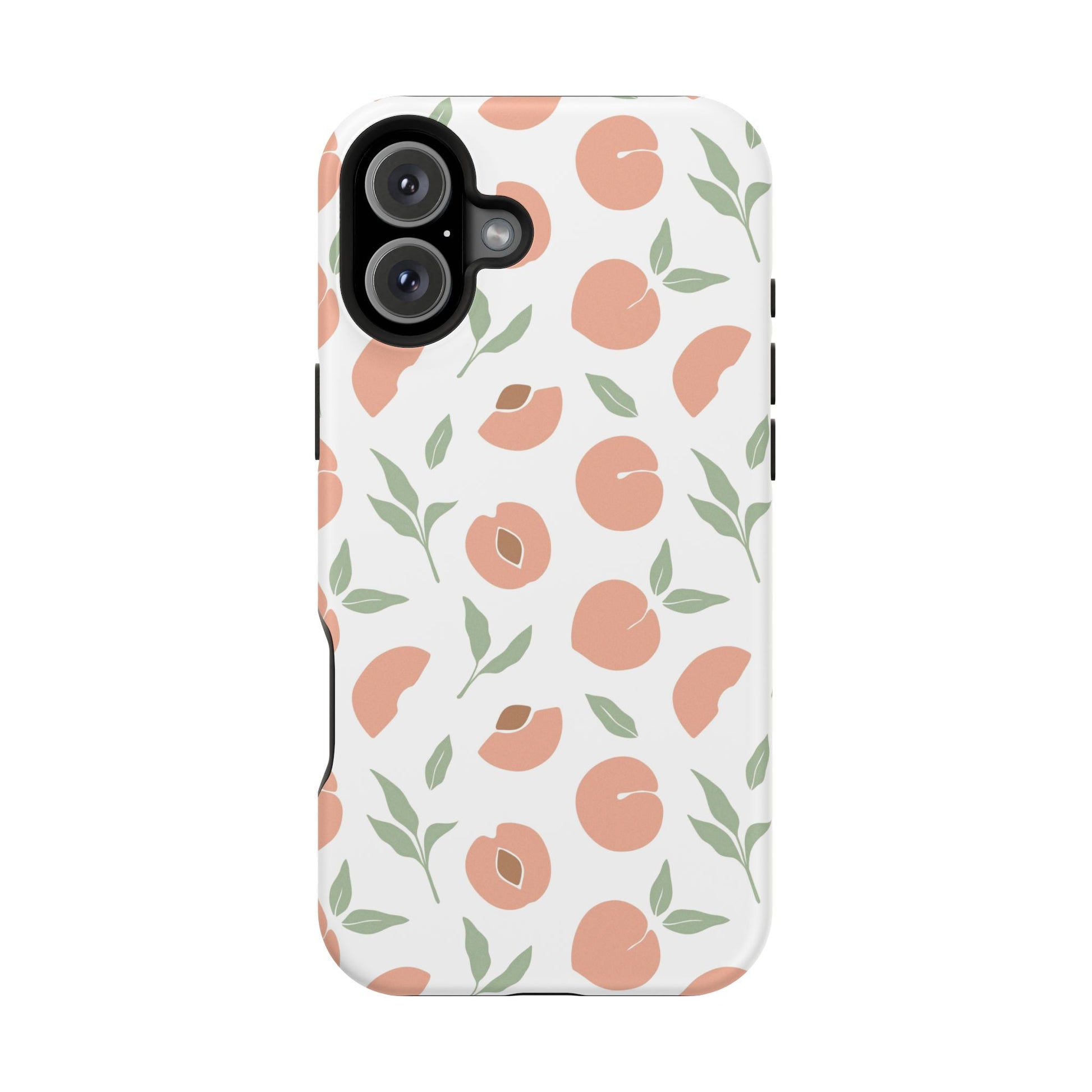 Peach Fruit Minimalist Design- Magsafe Phone Case