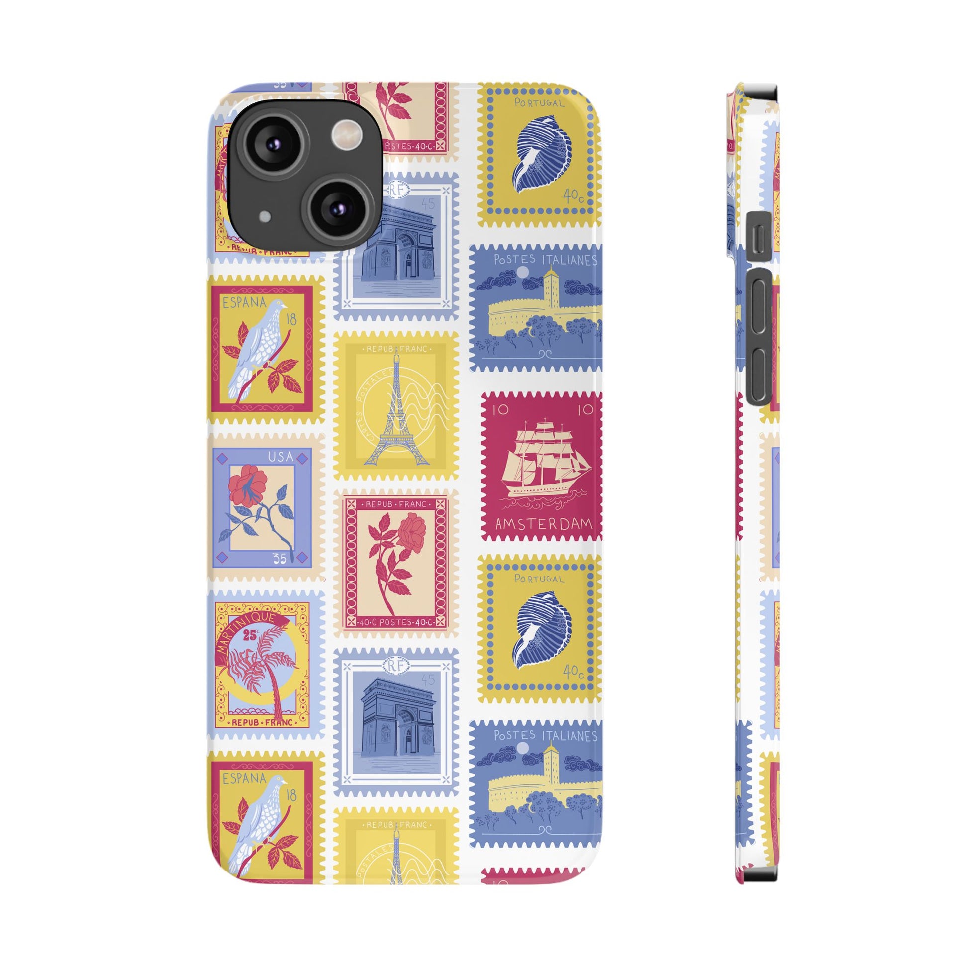 “Voyage” Stamp Vintage Design for Women- Slim Phone Cases