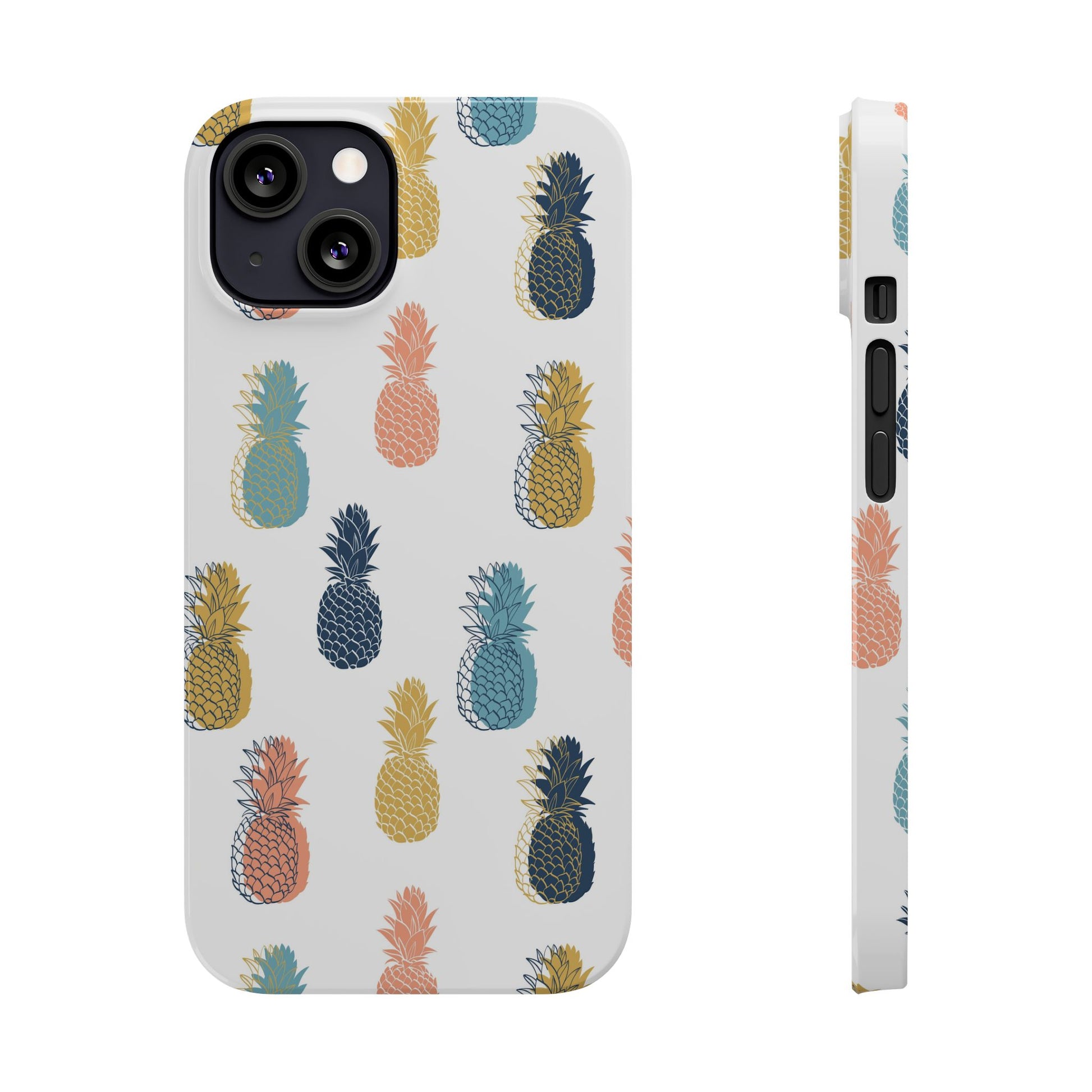 Tropical Pineapple - Slim Phone Case