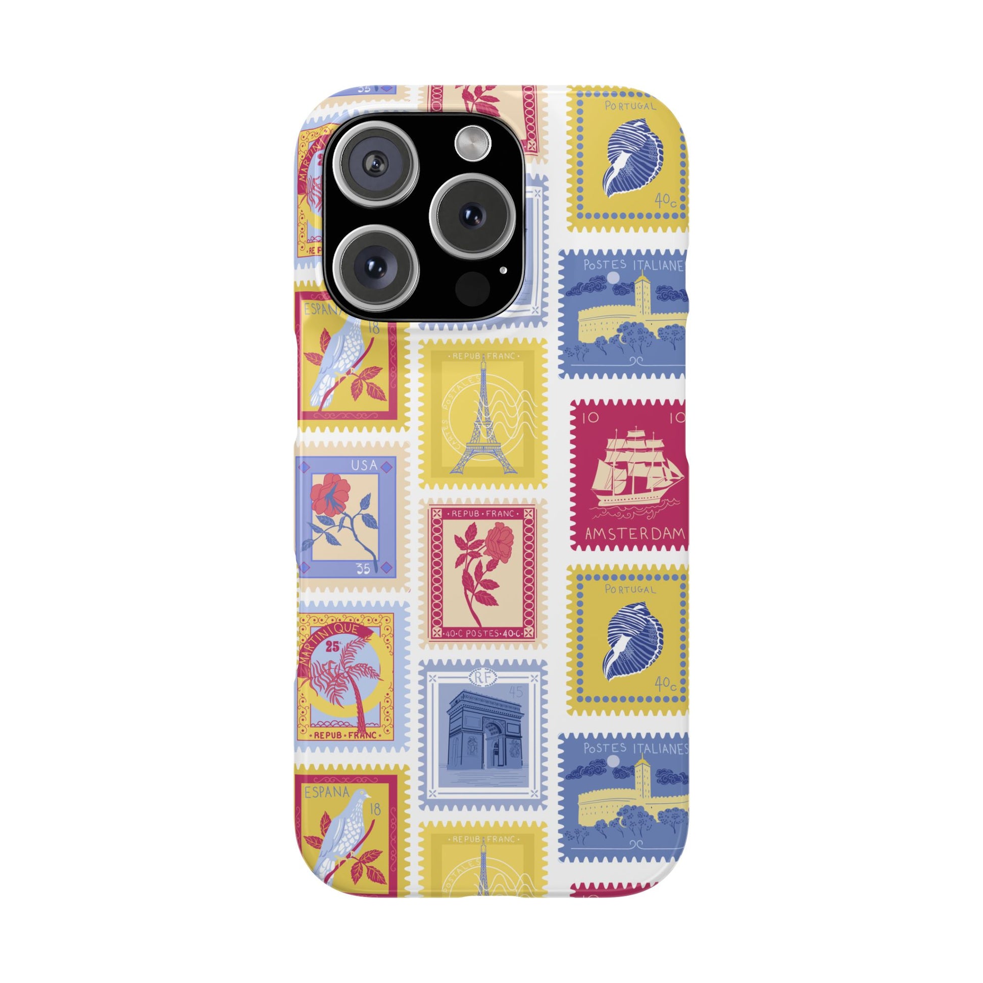 “Voyage” Stamp Vintage Design for Women- Slim Phone Cases