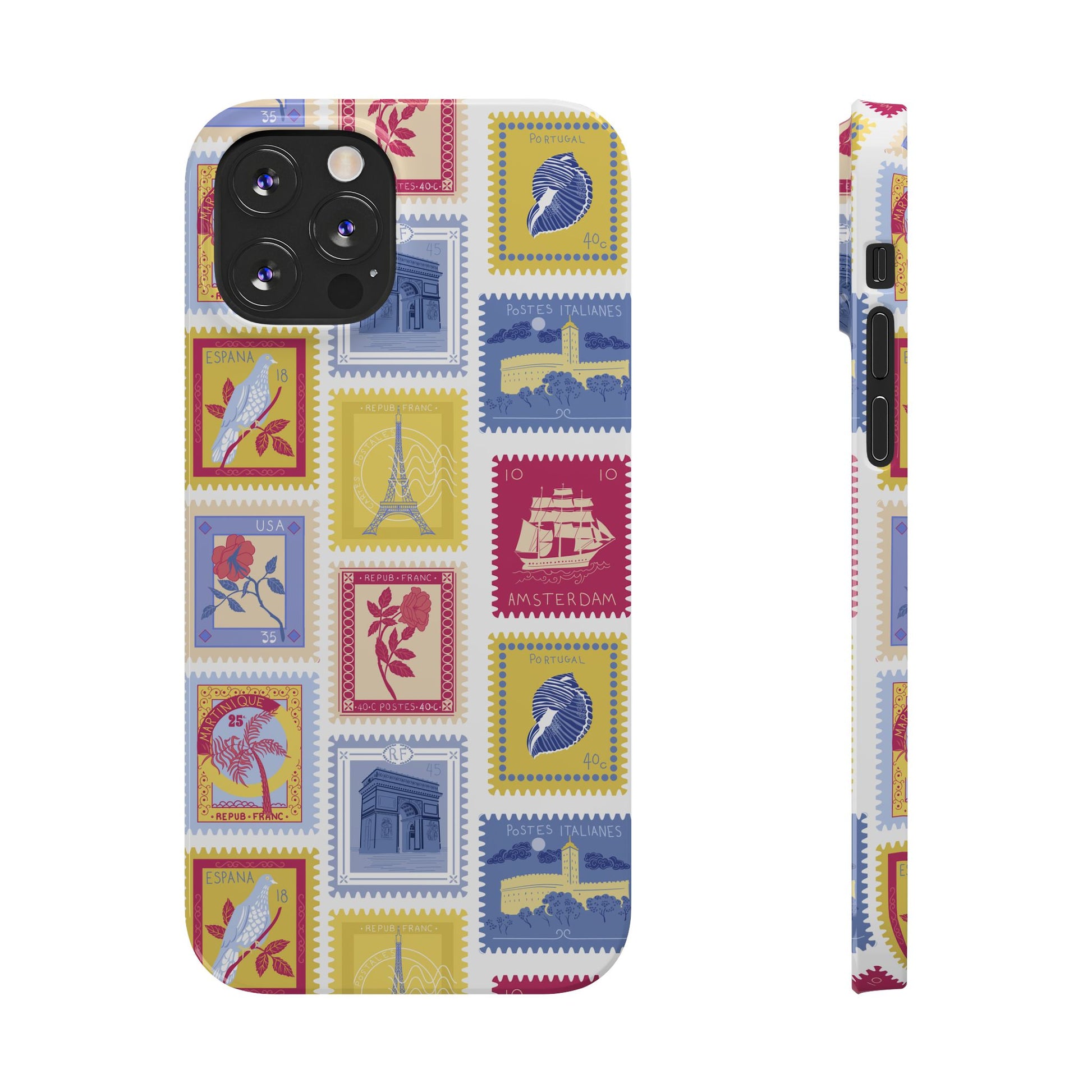 “Voyage” Stamp Vintage Design for Women- Slim Phone Cases