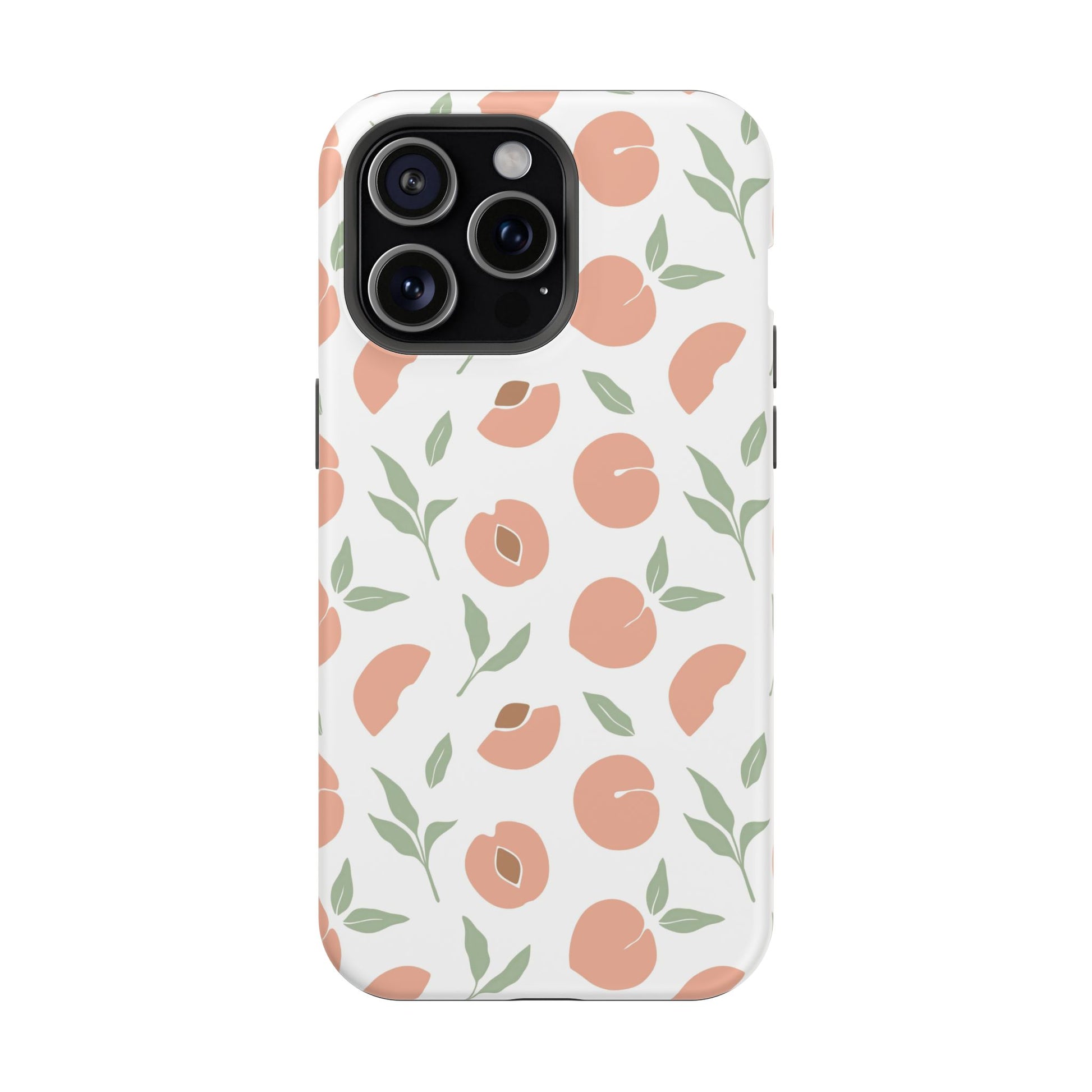 Peach Fruit Minimalist Design- Magsafe Phone Case
