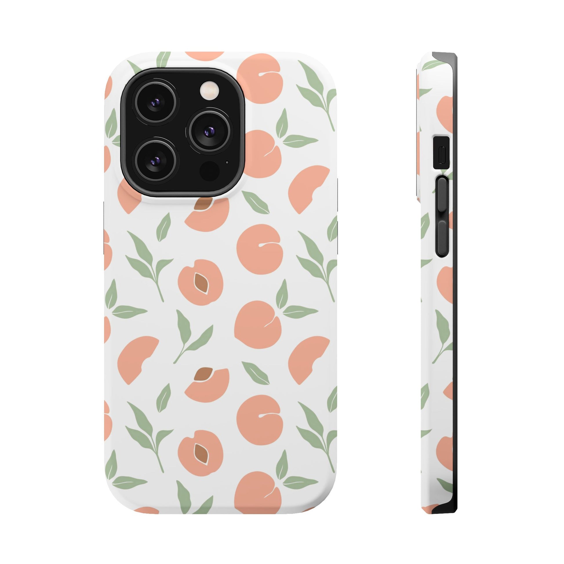 Peach Fruit Minimalist Design- Magsafe Phone Case