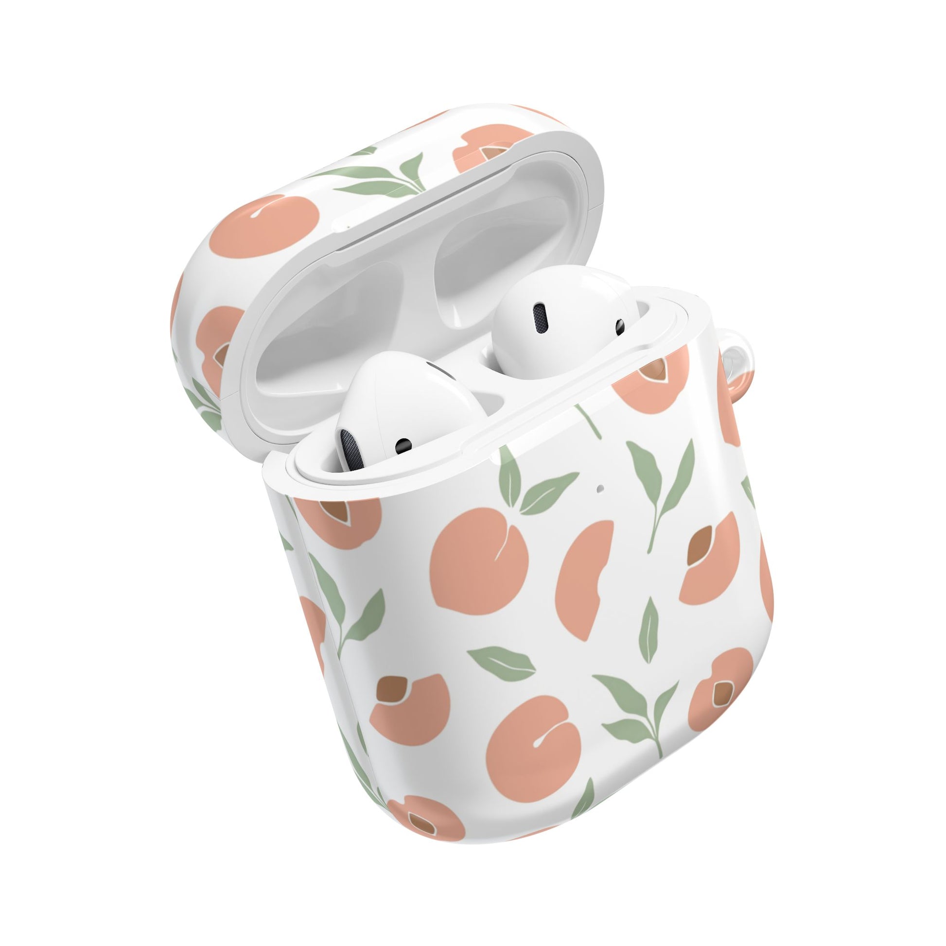 Peach Fruit Minimalist Design - AirPods Case