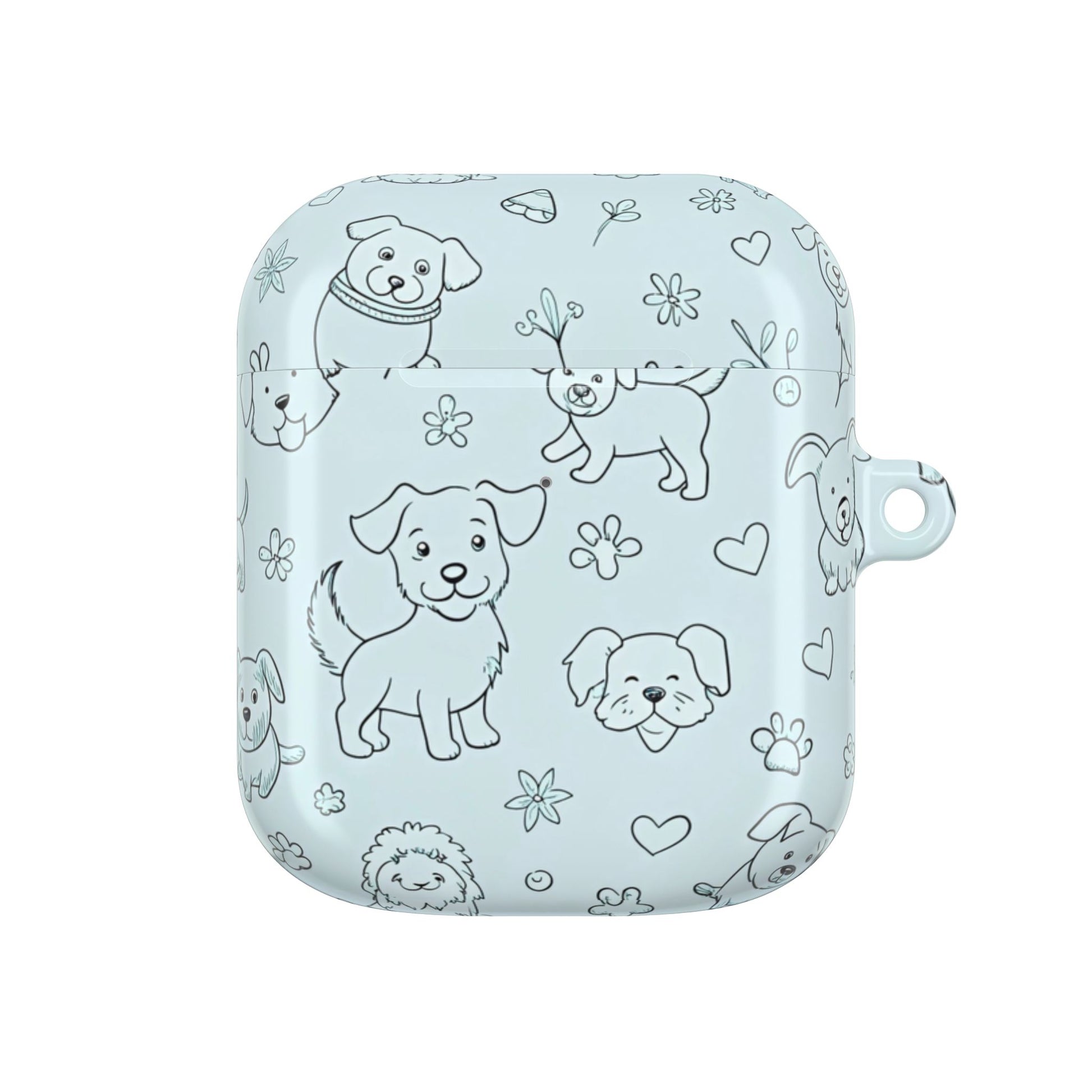 Cute Dogs Blue Design for Girls -AirPod Case