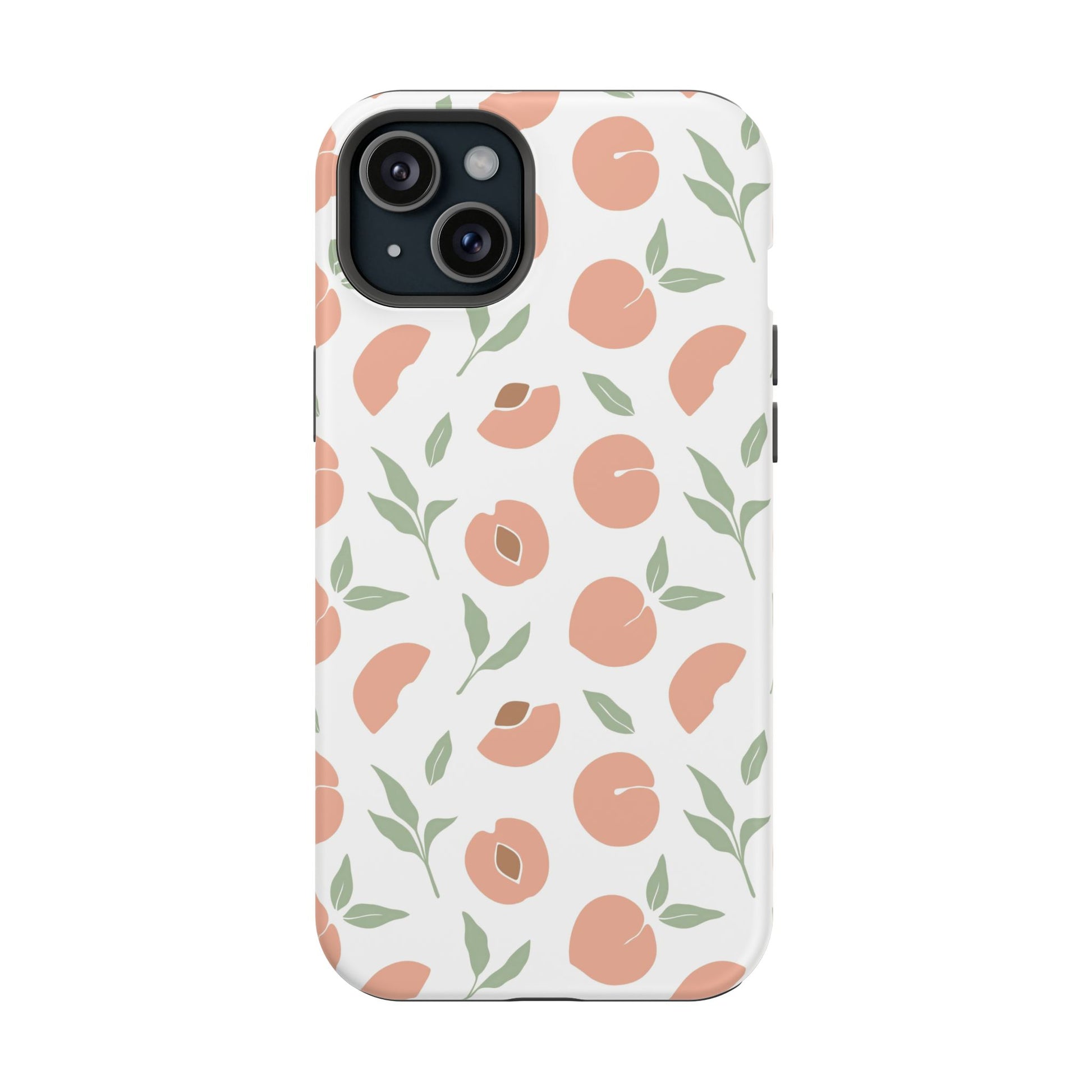 Peach Fruit Minimalist Design- Magsafe Phone Case
