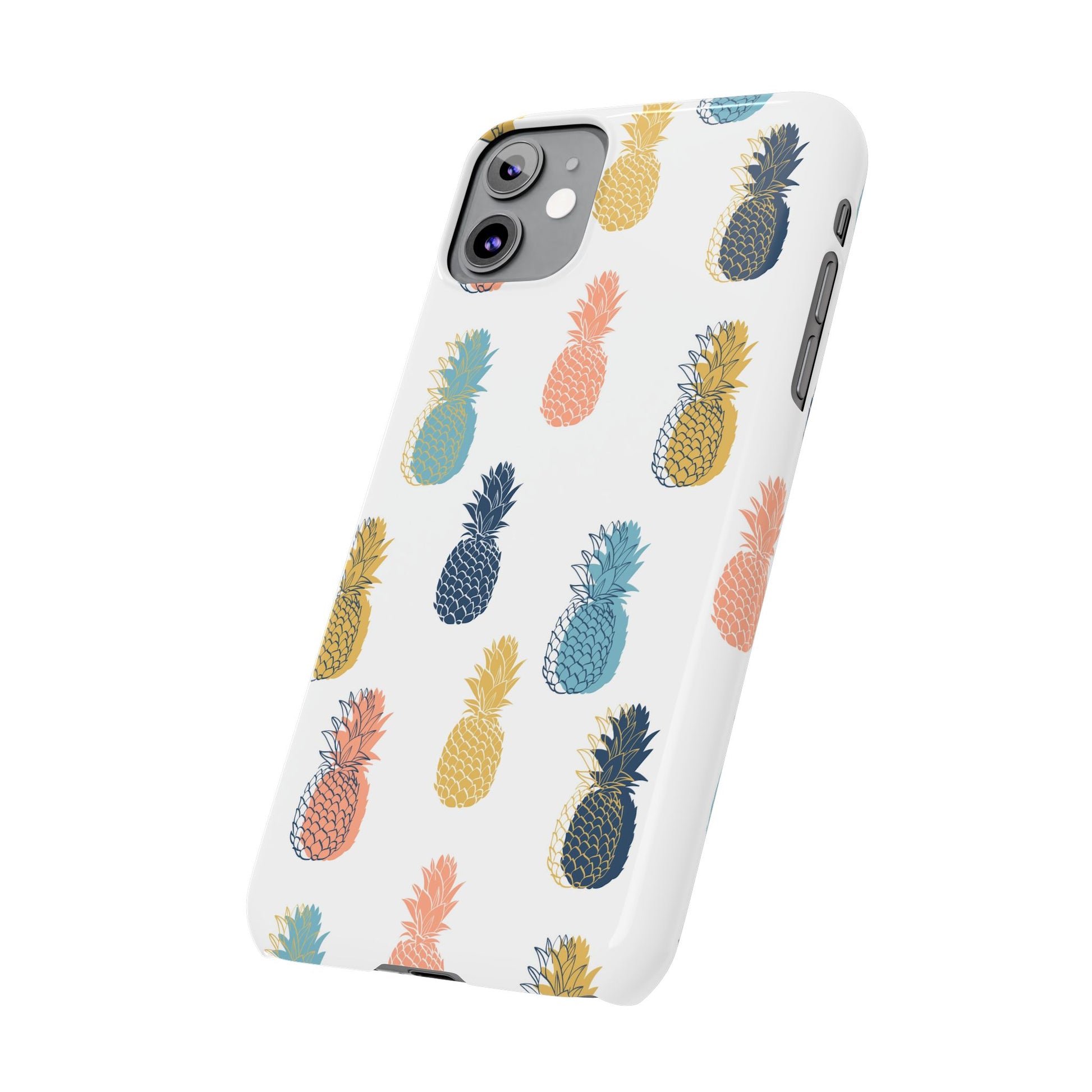 Tropical Pineapple - Slim Phone Case