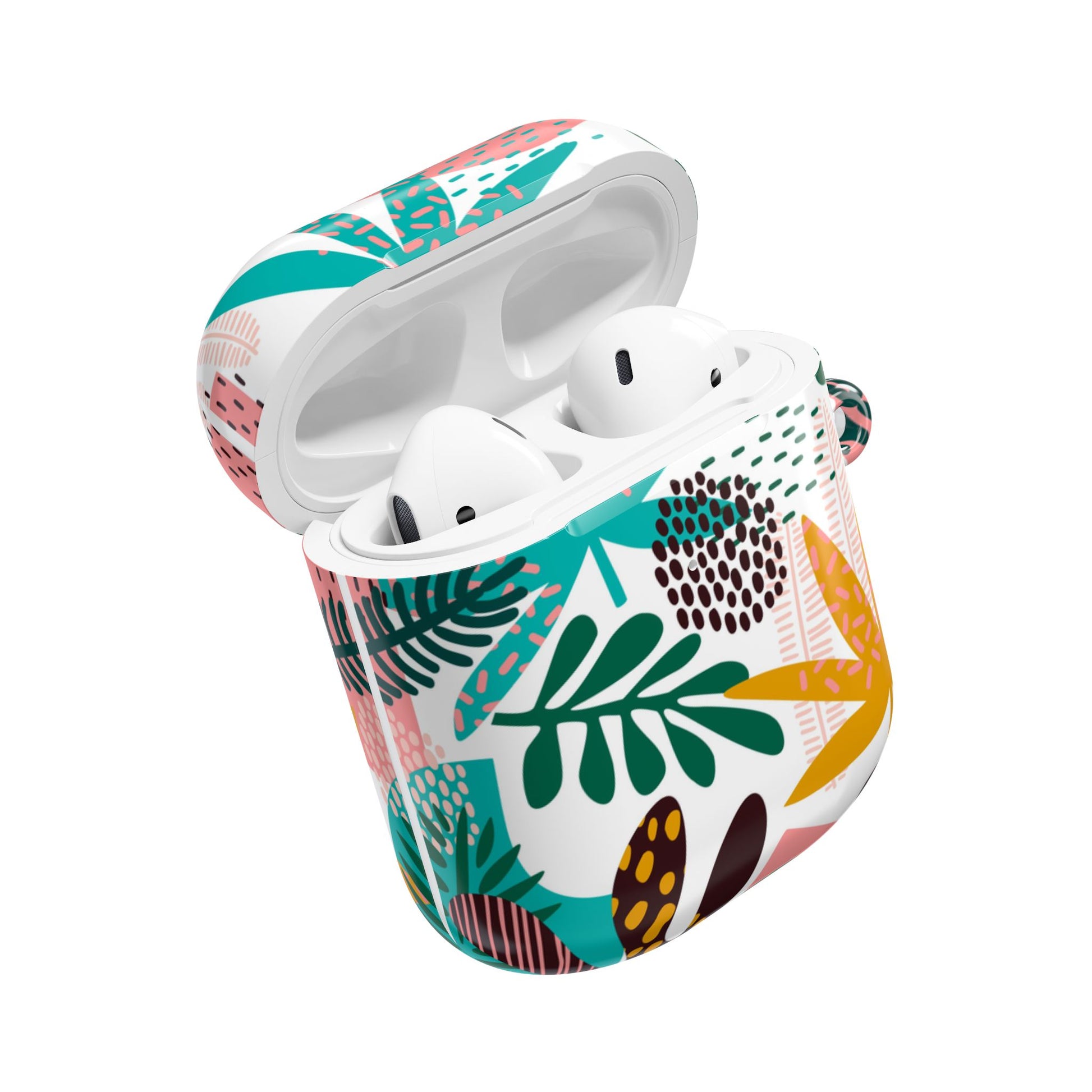 Chic Abstract Tropical Pattern for Bold Style - AirPods Case