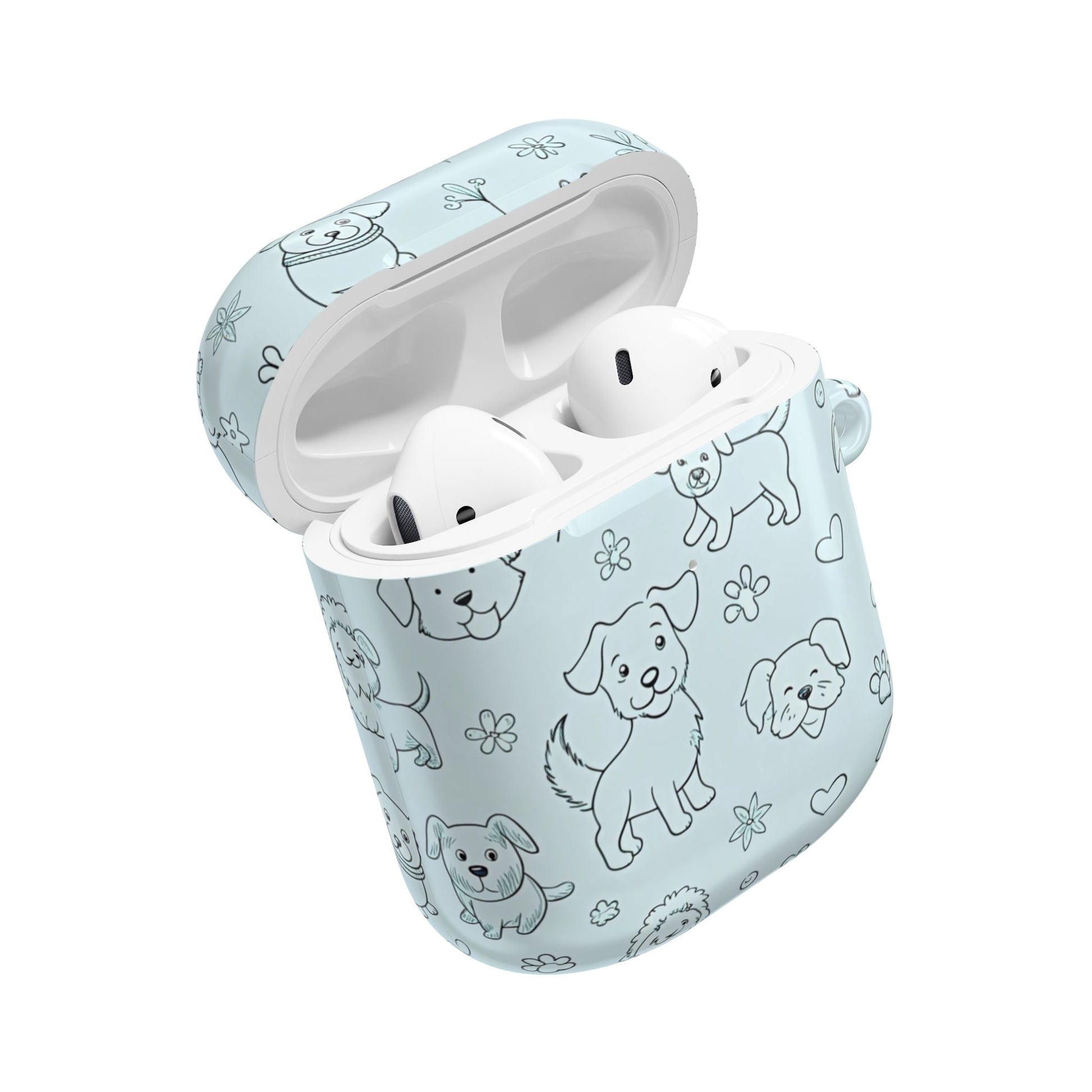 Cute Dogs Blue Design for Girls -AirPod Case