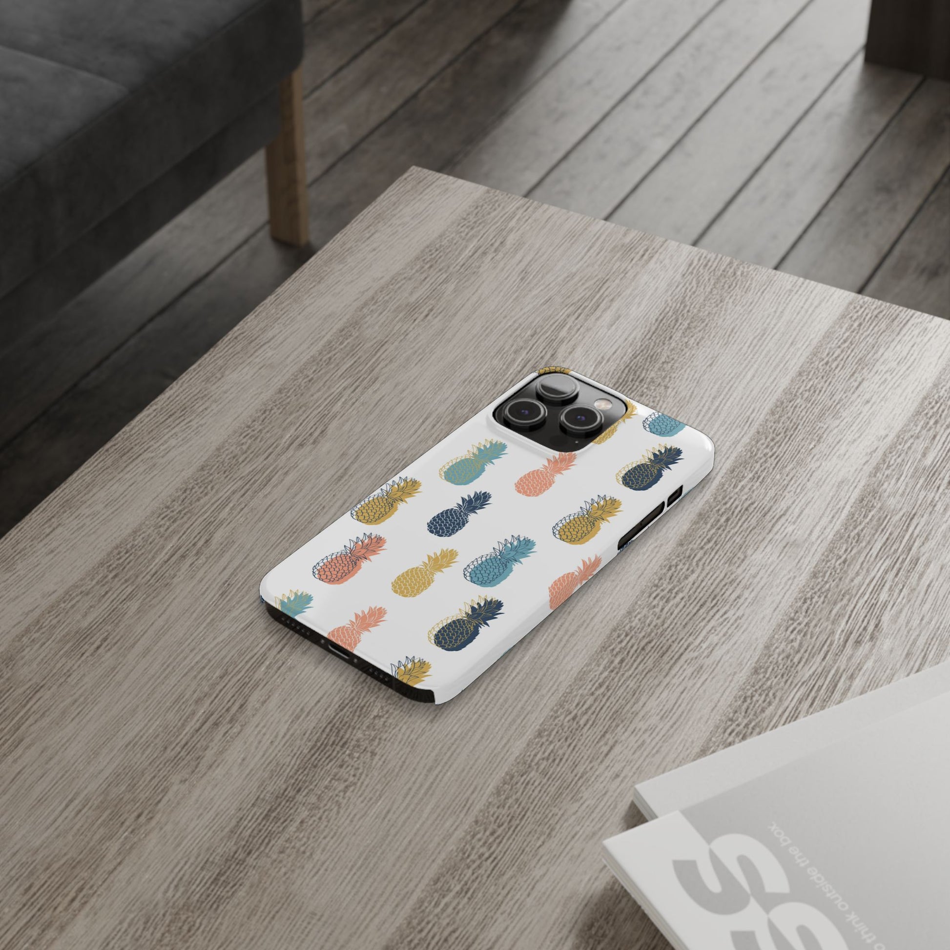Tropical Pineapple - Slim Phone Case