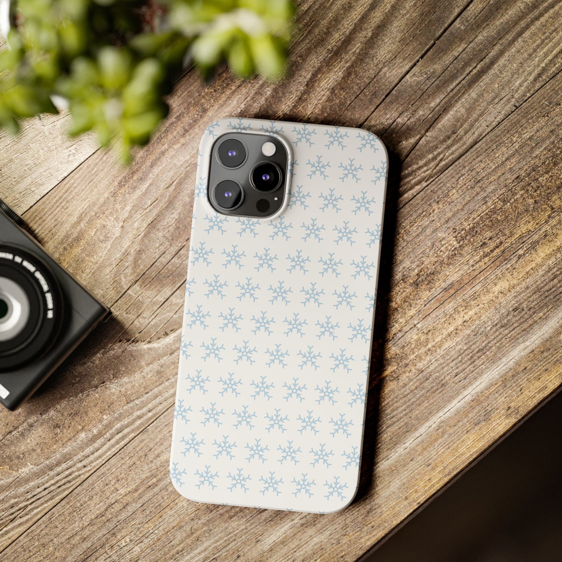 Winter Wonderland Slim Phone Cases, Snowflake Phone Cover, Cute Winter Accessory, Unique Holiday Gift
