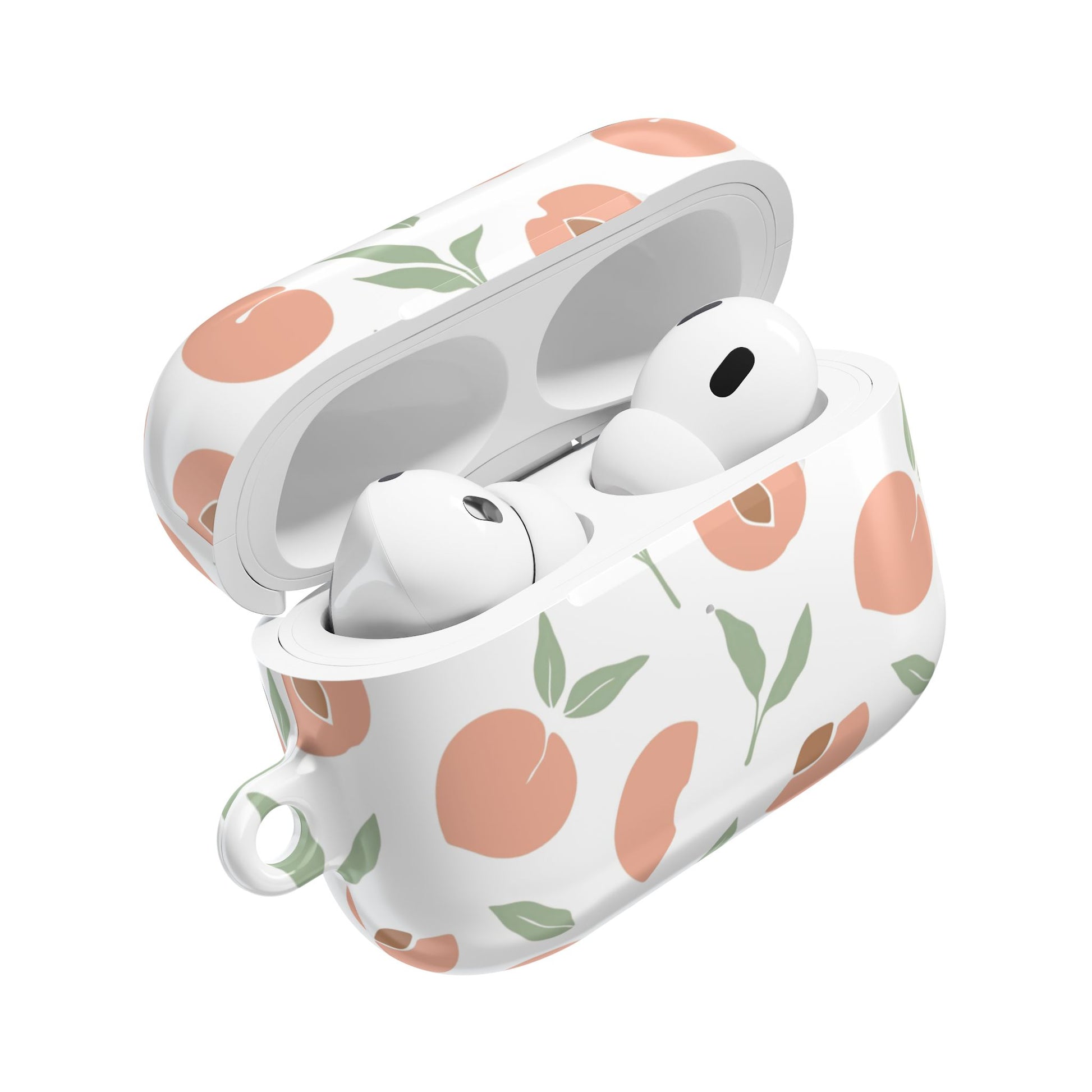 Peach Fruit Minimalist Design - AirPods Case