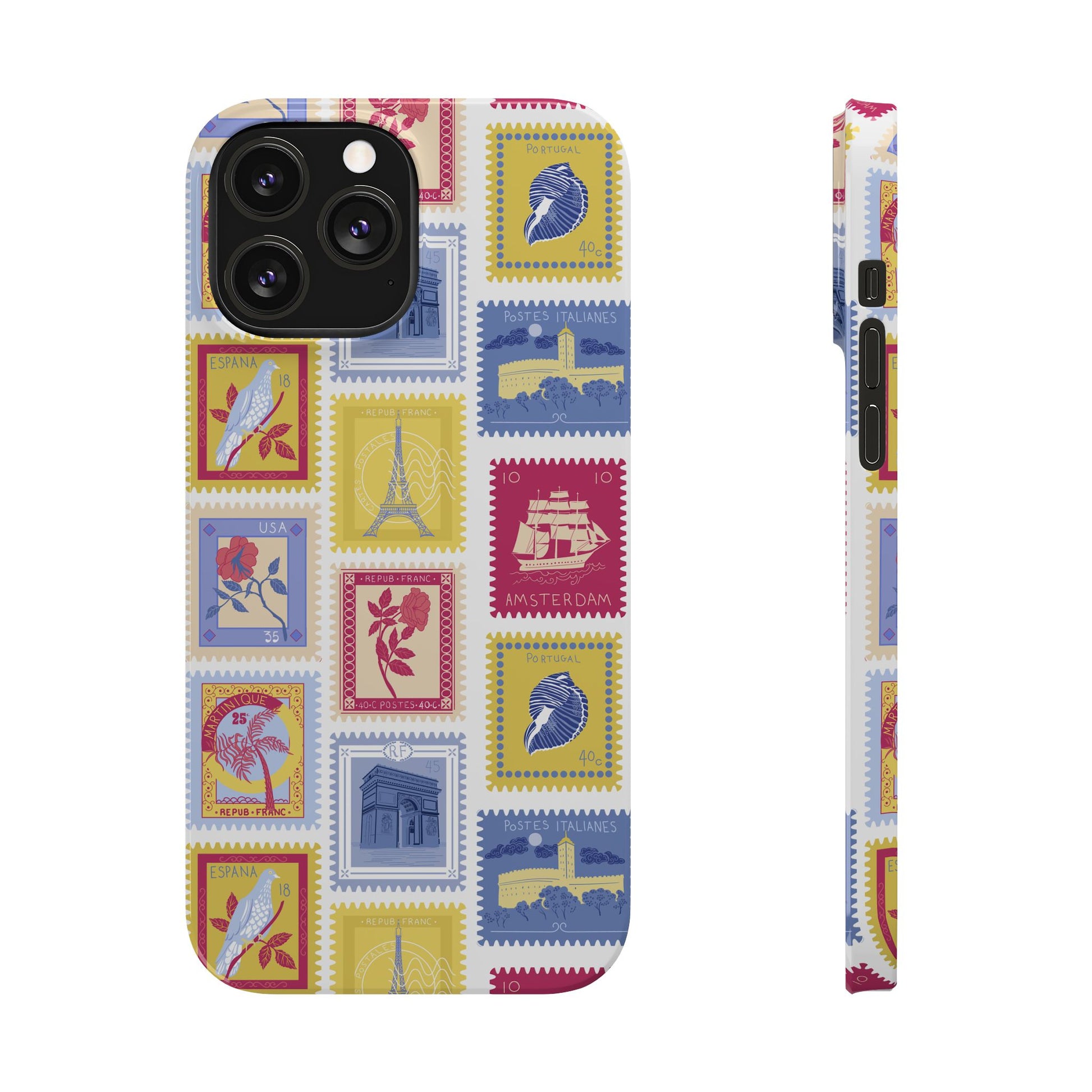 “Voyage” Stamp Vintage Design for Women- Slim Phone Cases