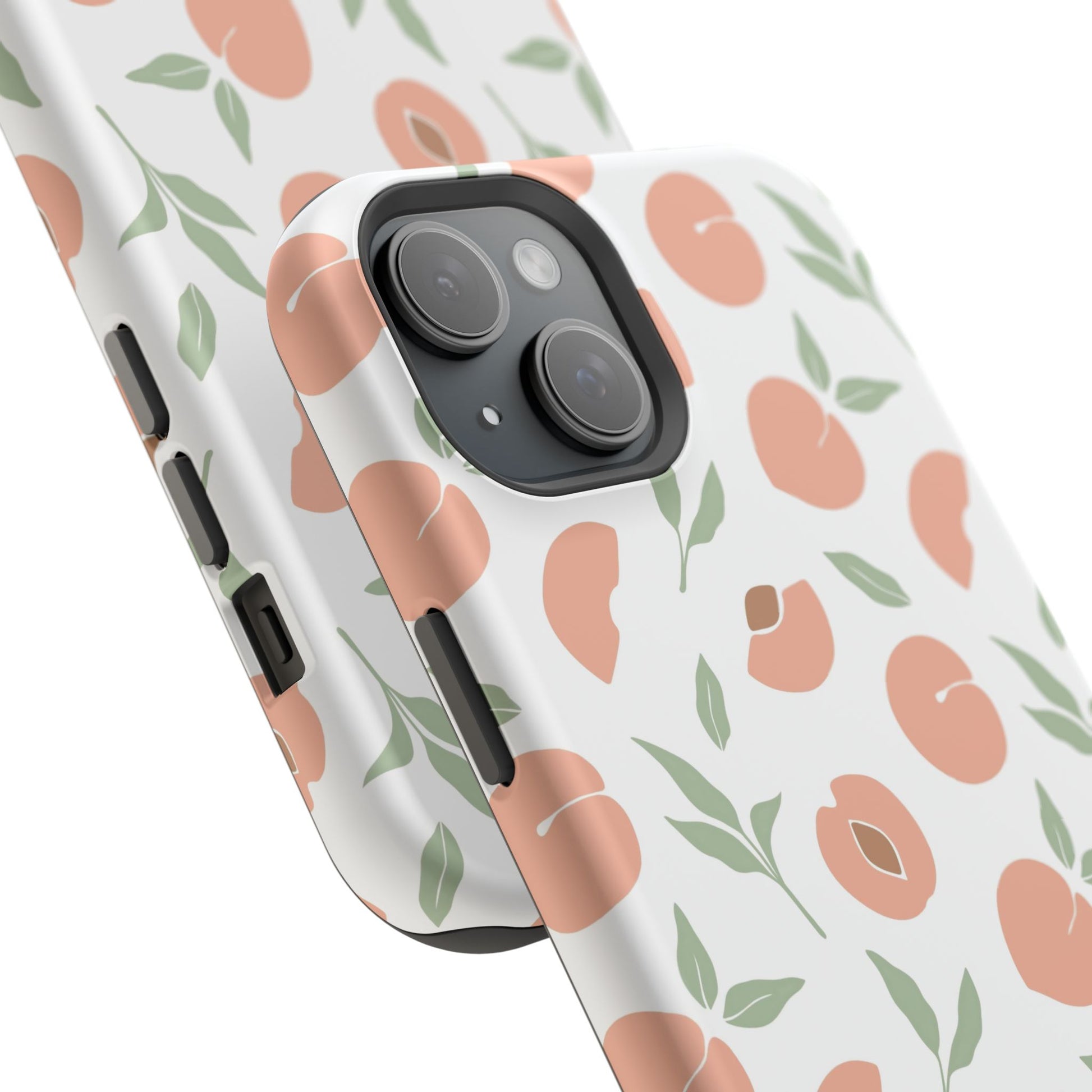Peach Fruit Minimalist Design- Magsafe Phone Case
