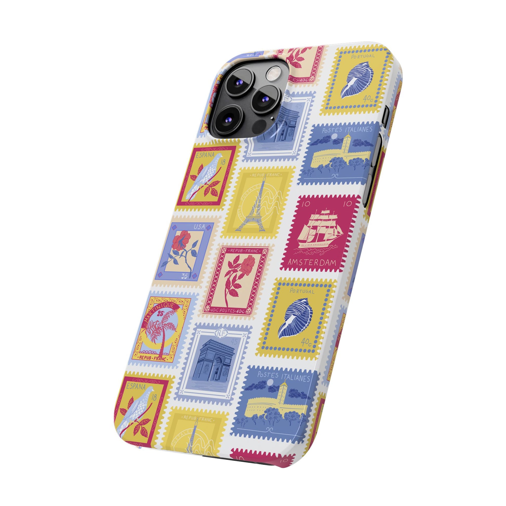“Voyage” Stamp Vintage Design for Women- Slim Phone Cases