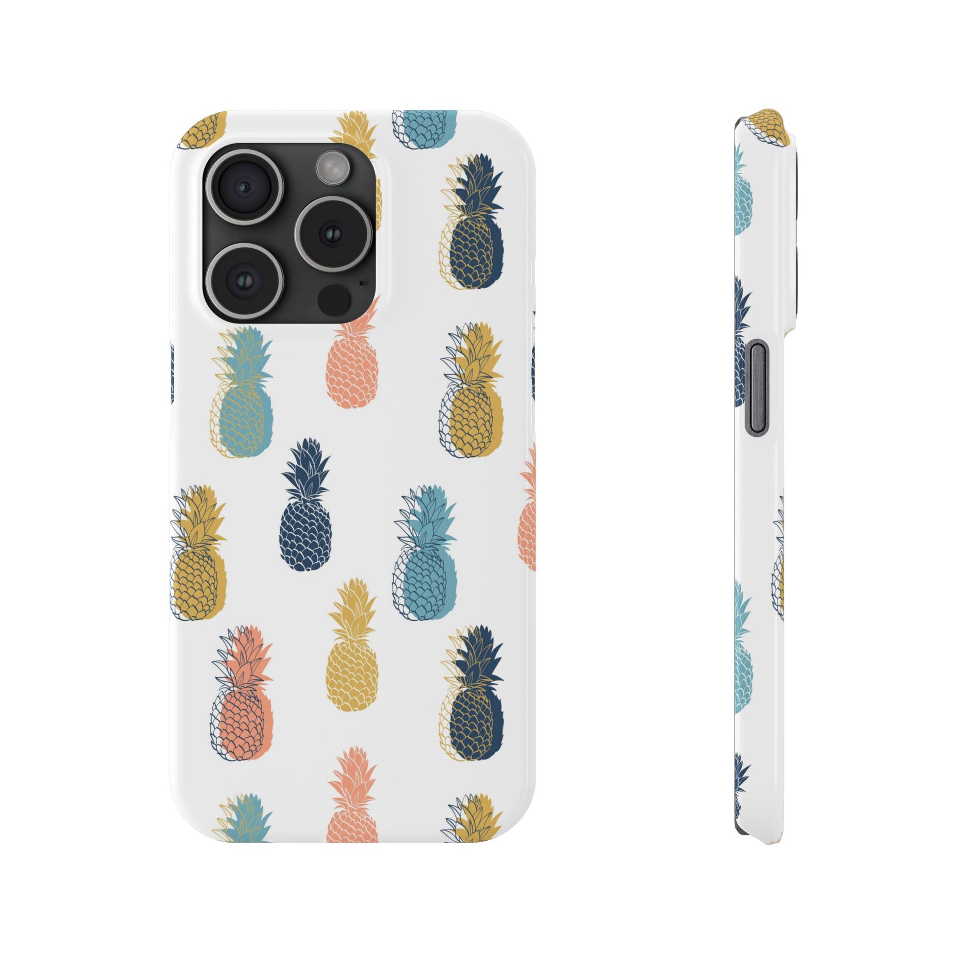 Tropical Pineapple - Slim Phone Case