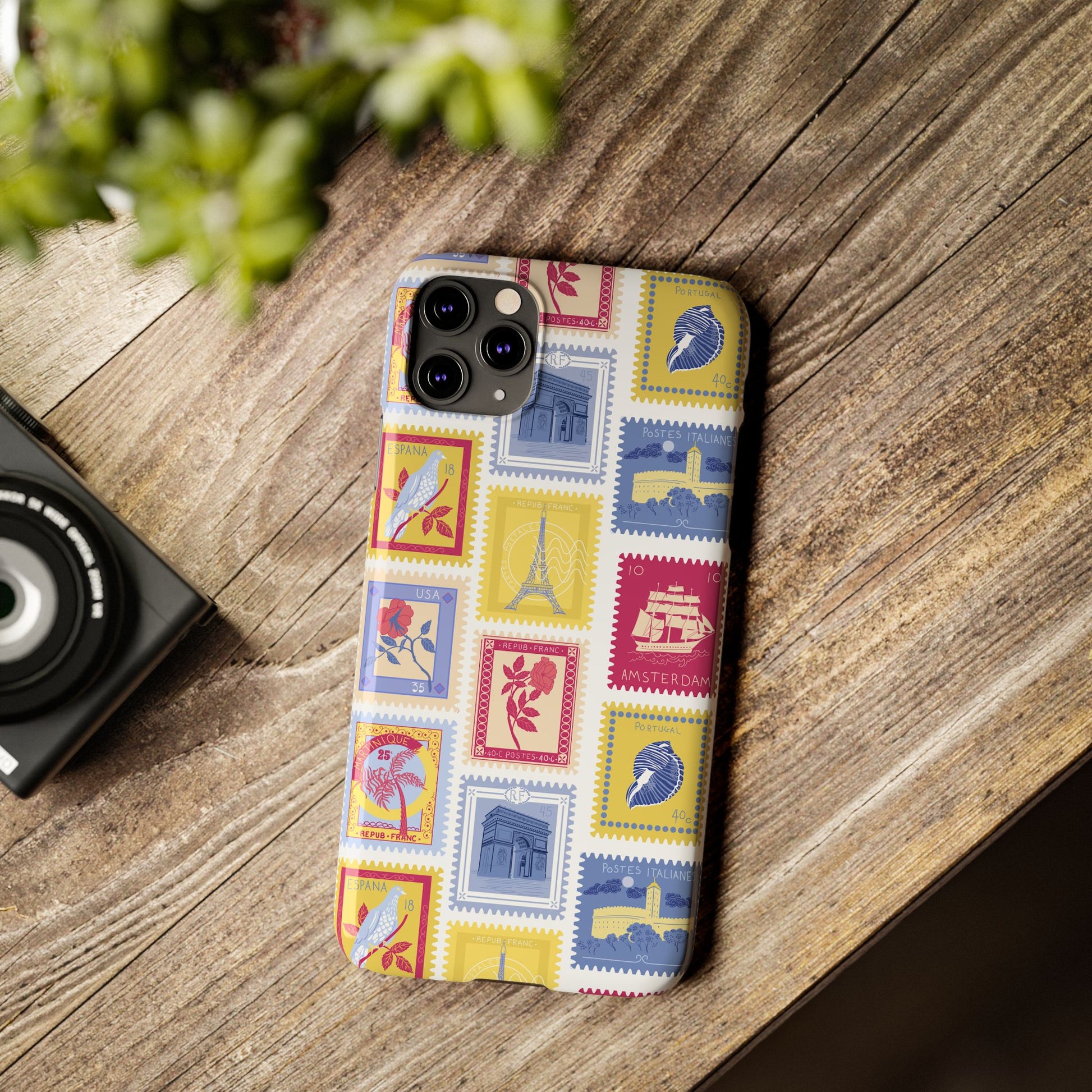 “Voyage” Stamp Vintage Design for Women- Slim Phone Cases
