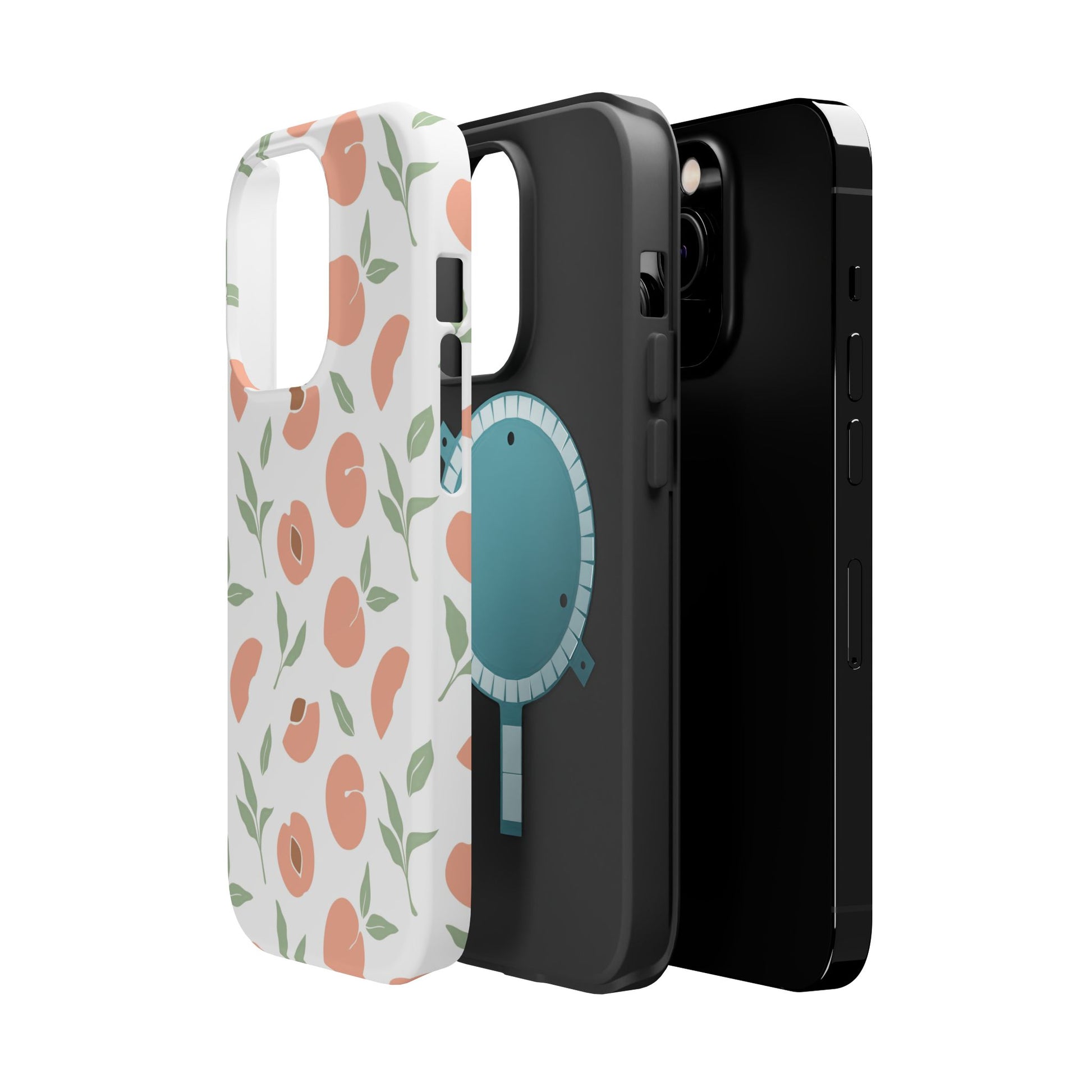 Peach Fruit Minimalist Design- Magsafe Phone Case