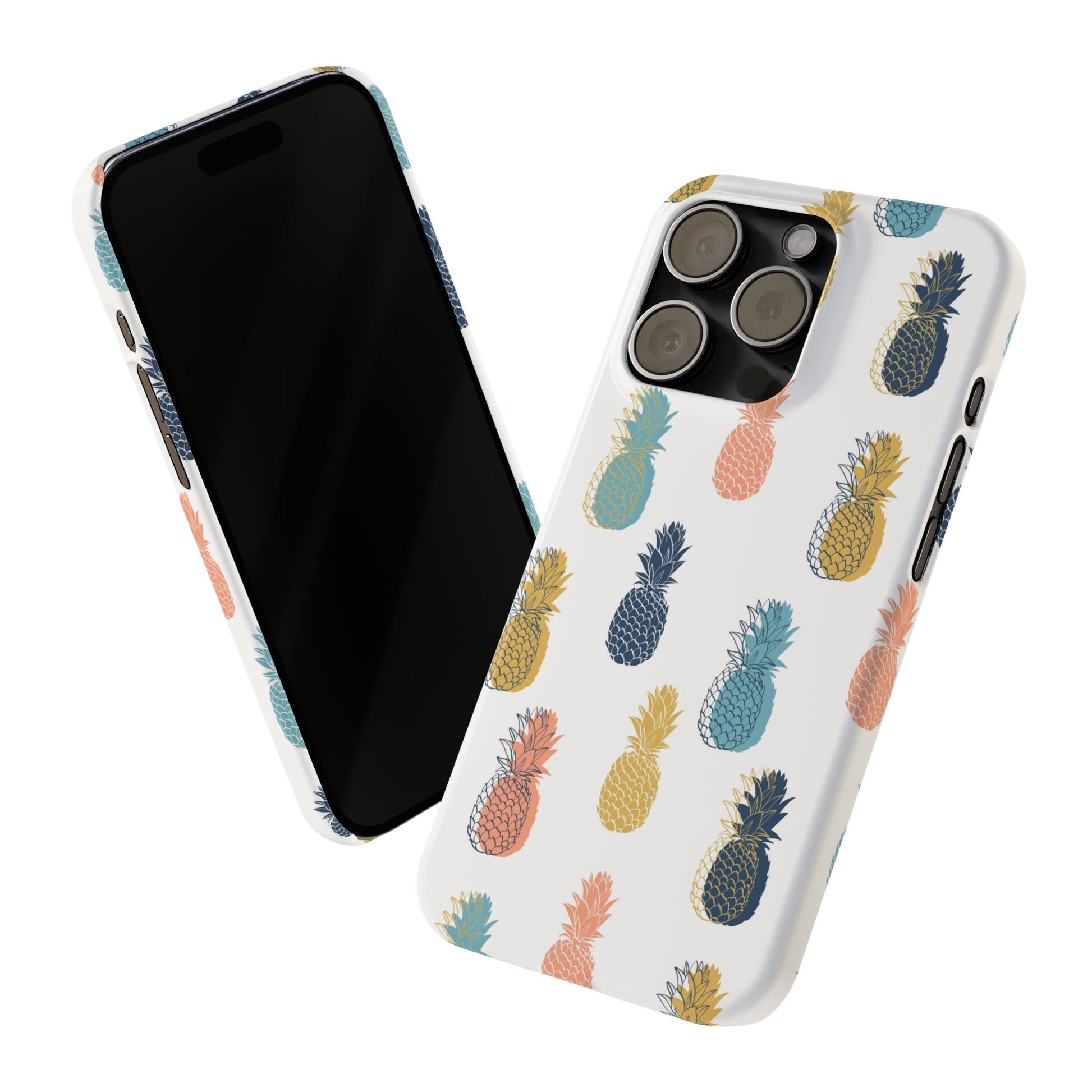 Tropical Pineapple - Slim Phone Case