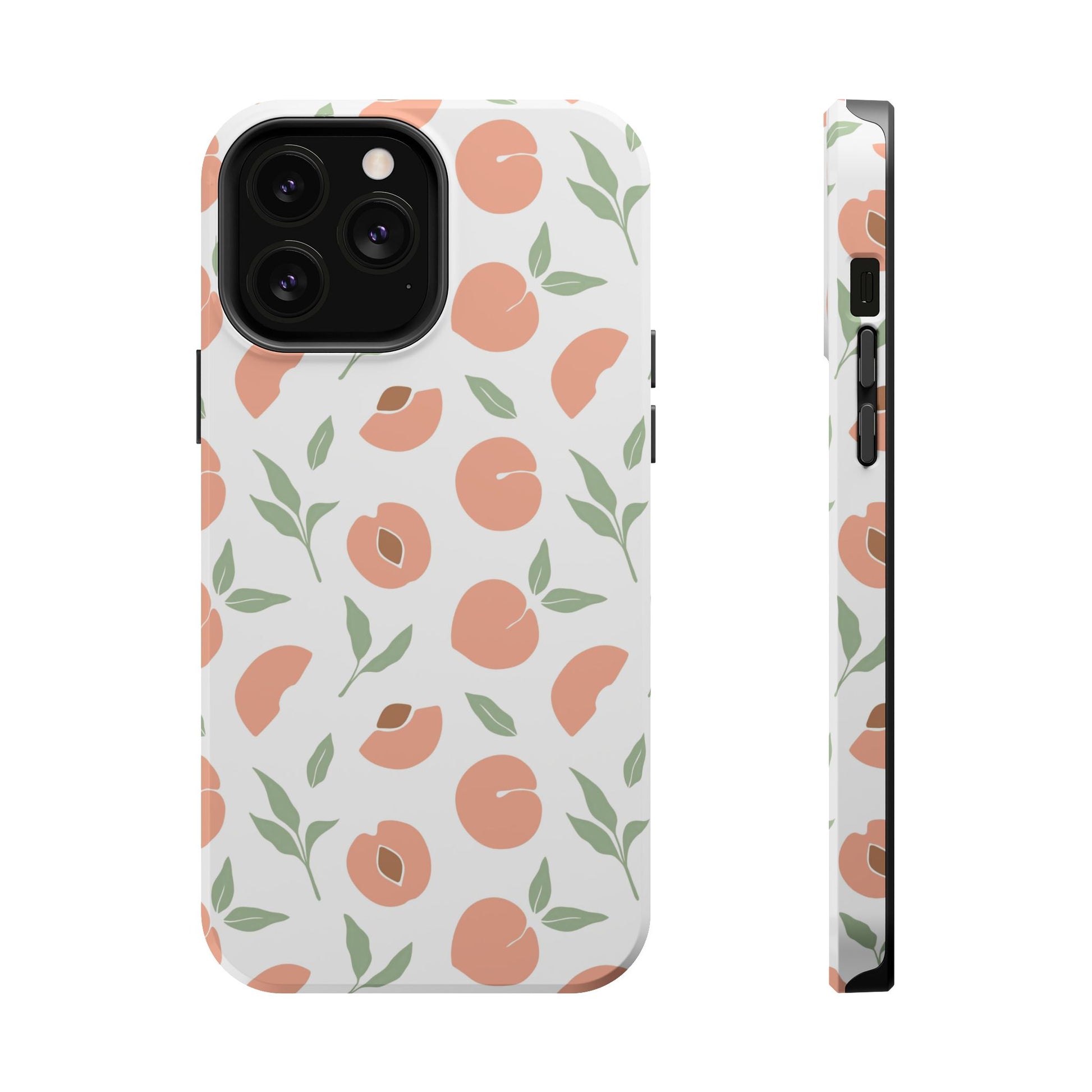Peach Fruit Minimalist Design- Magsafe Phone Case