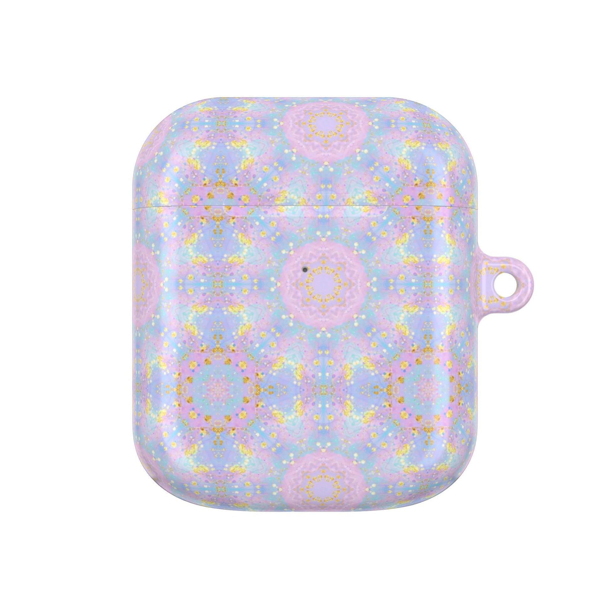 Elegant Purple & Turquoise Seamless Pattern for Women - AirPods Case