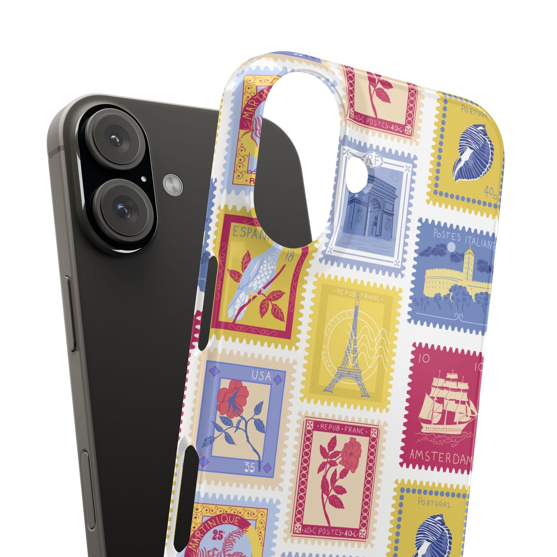 “Voyage” Stamp Vintage Design for Women- Slim Phone Cases