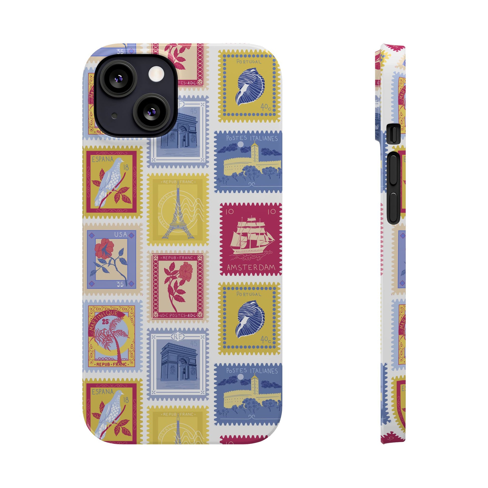 “Voyage” Stamp Vintage Design for Women- Slim Phone Cases